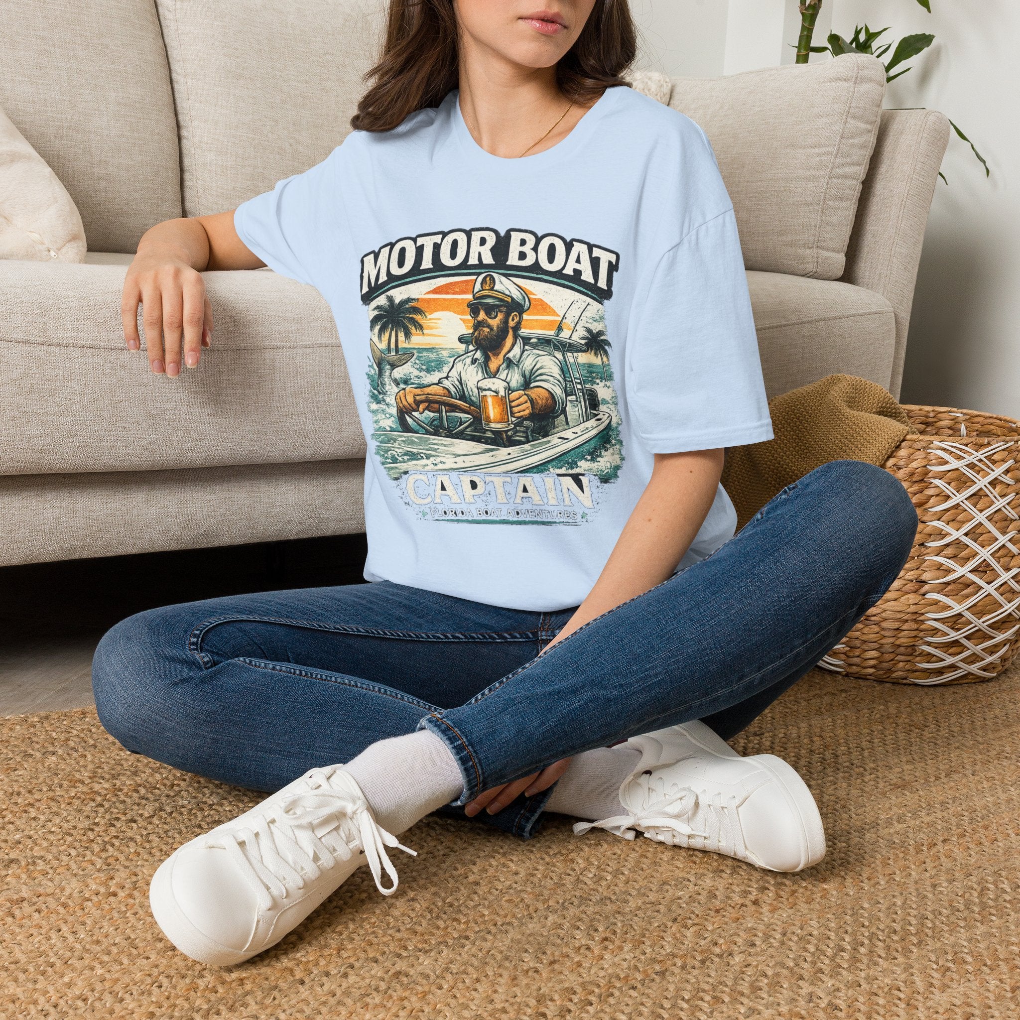 Motor Boat Captain - Florida Boating T-Shirt