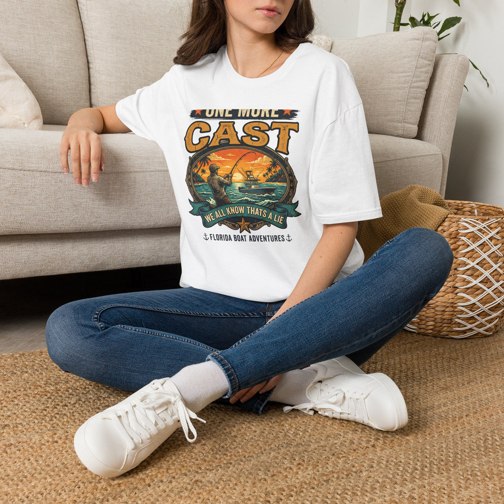 One More Cast (We All Know That's A Lie) - Funny Fishing T-Shirt