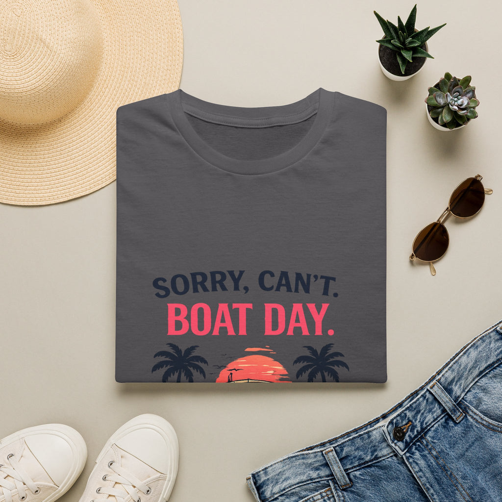 Sorry Can't Boat Day Tee | Gulf of America Girl | Florida Boat Adventures Boating Shirt for Women | Gildan 6400 T-Shirt