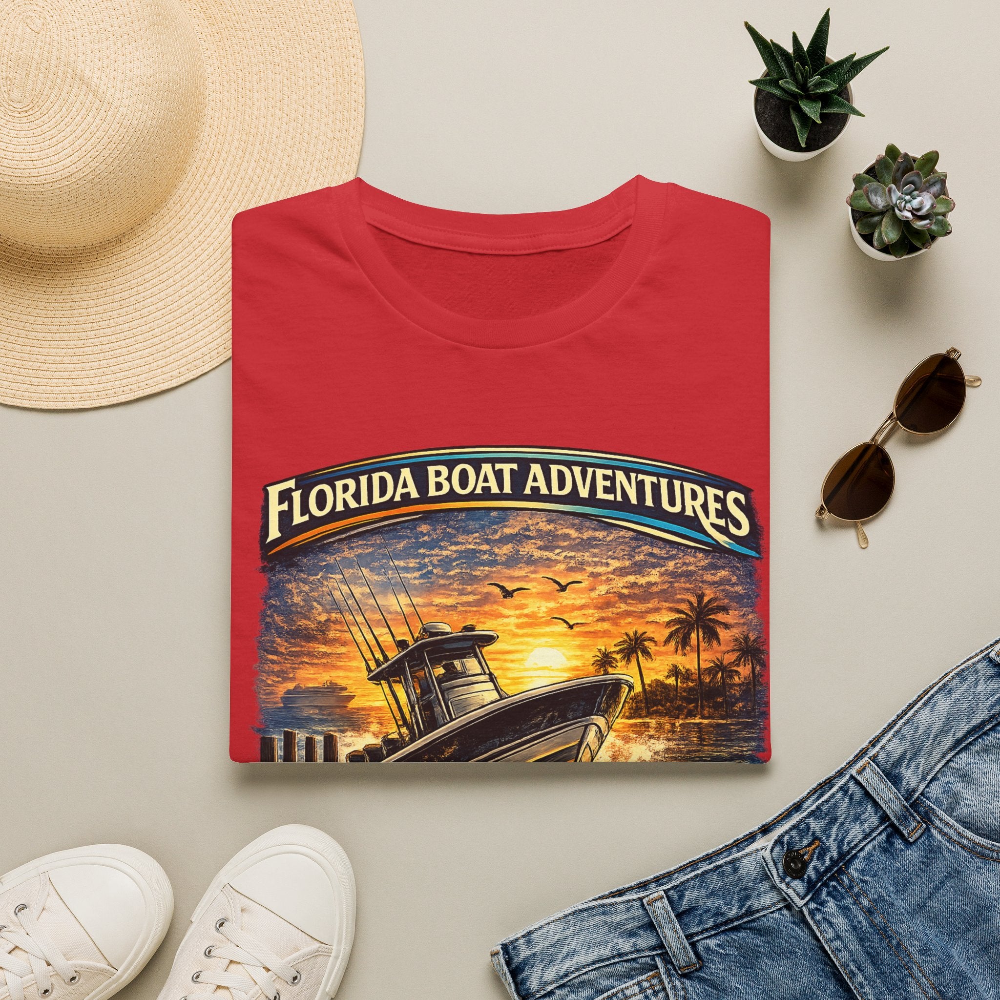 Freedom Starts at the Dock Tee | Florida Boating Lifestyle & Offshore Fishing Shirt for Men | Gildan 6400 T-Shirt