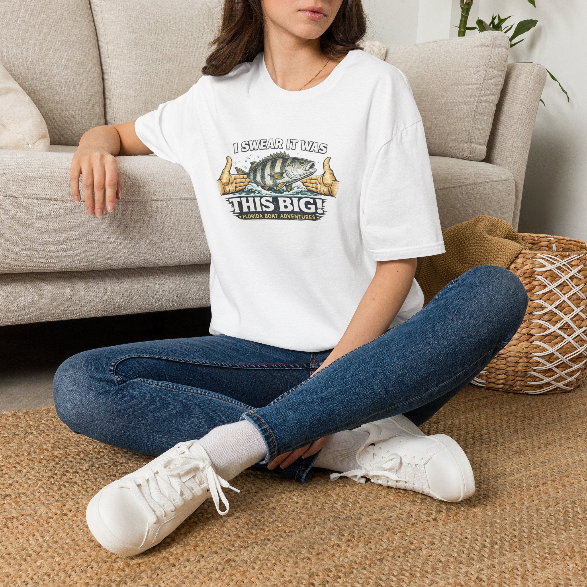 I Swear It Was This Big - Funny Fishing Exaggeration T-Shirt