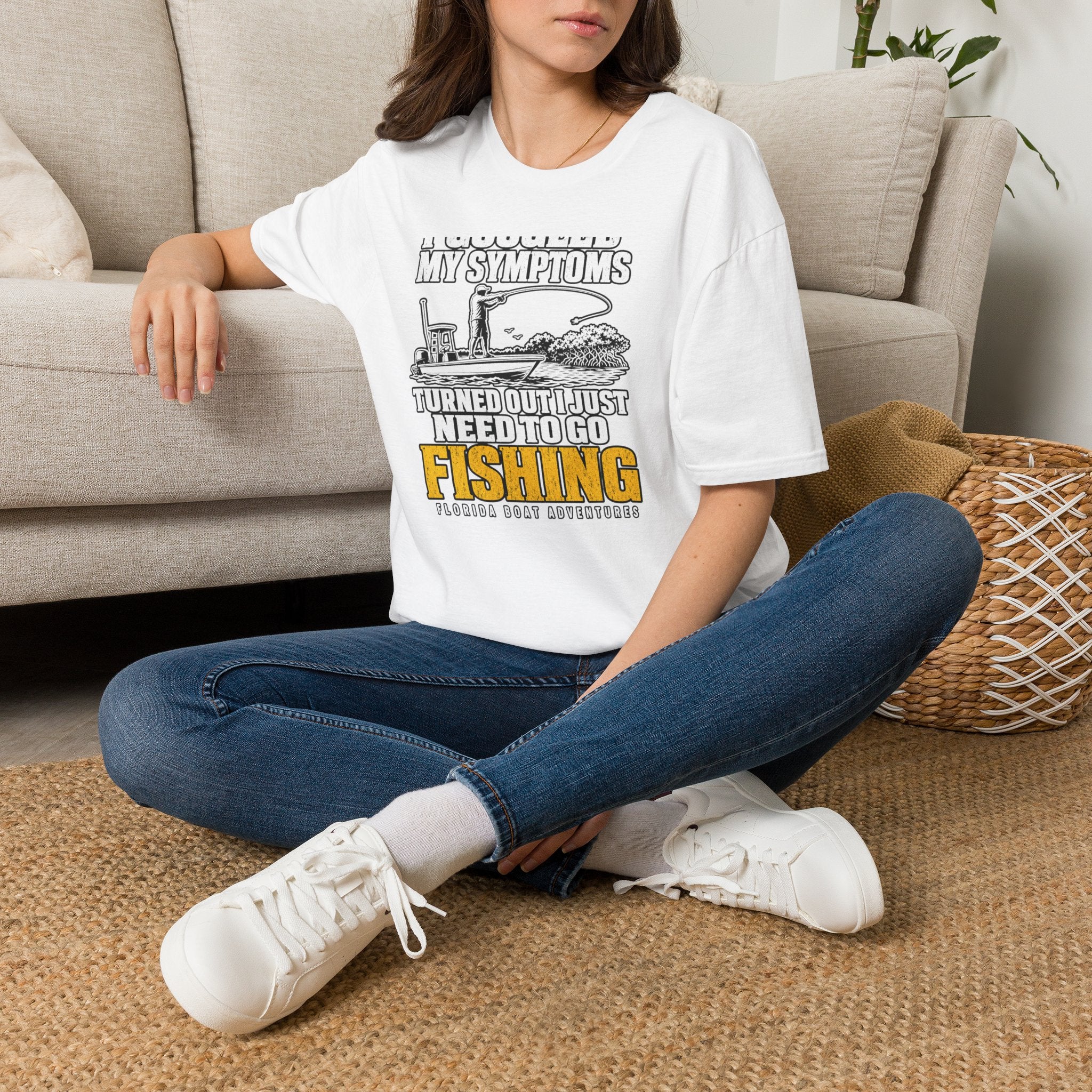 I Googled My Symptoms Turned Out I Just Need To Go Fishing Tee