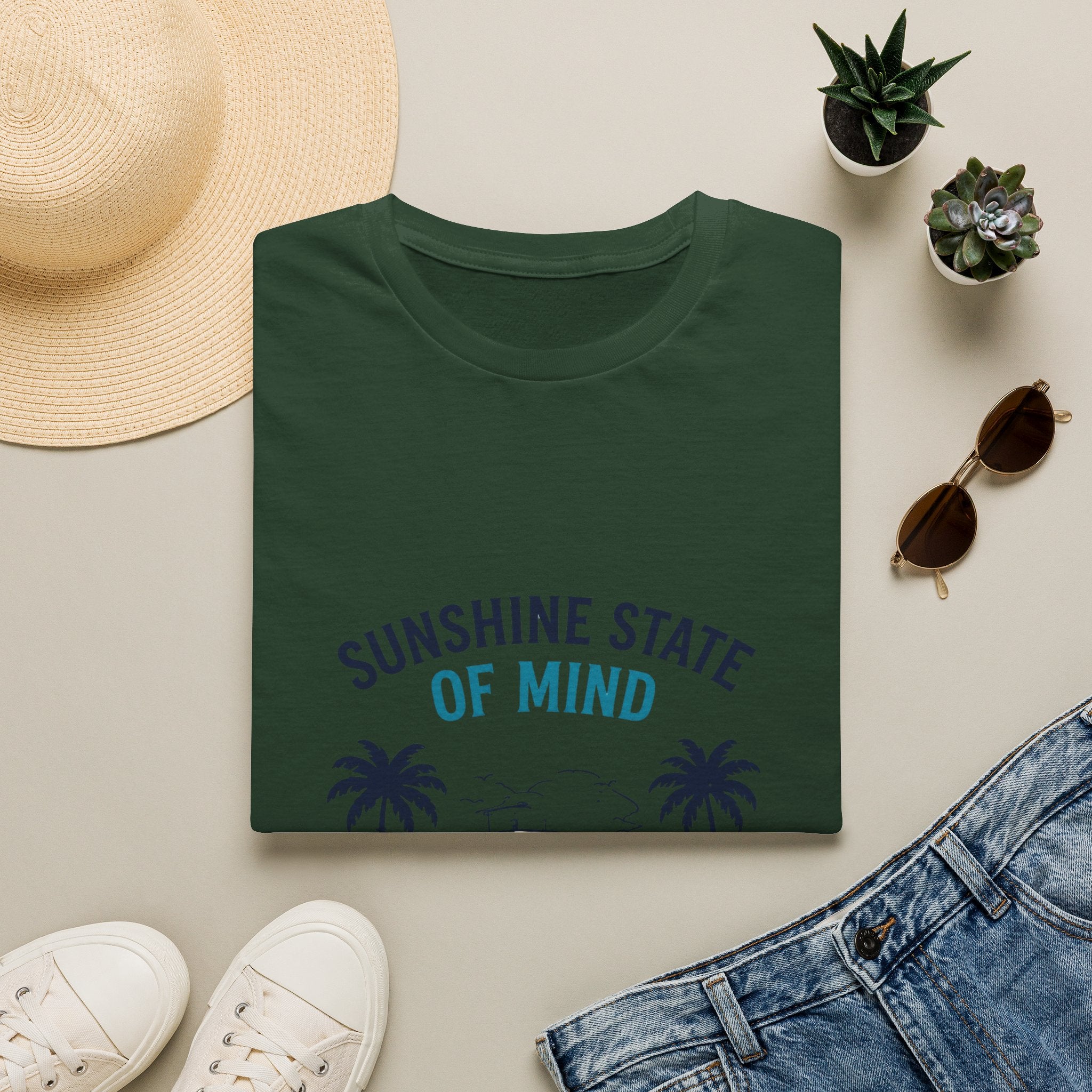 Sunshine State of Mind Tee | Gulf of America Girl | Florida Boat Adventures Boating Shirt for Women | Gildan 6400 T-Shirt