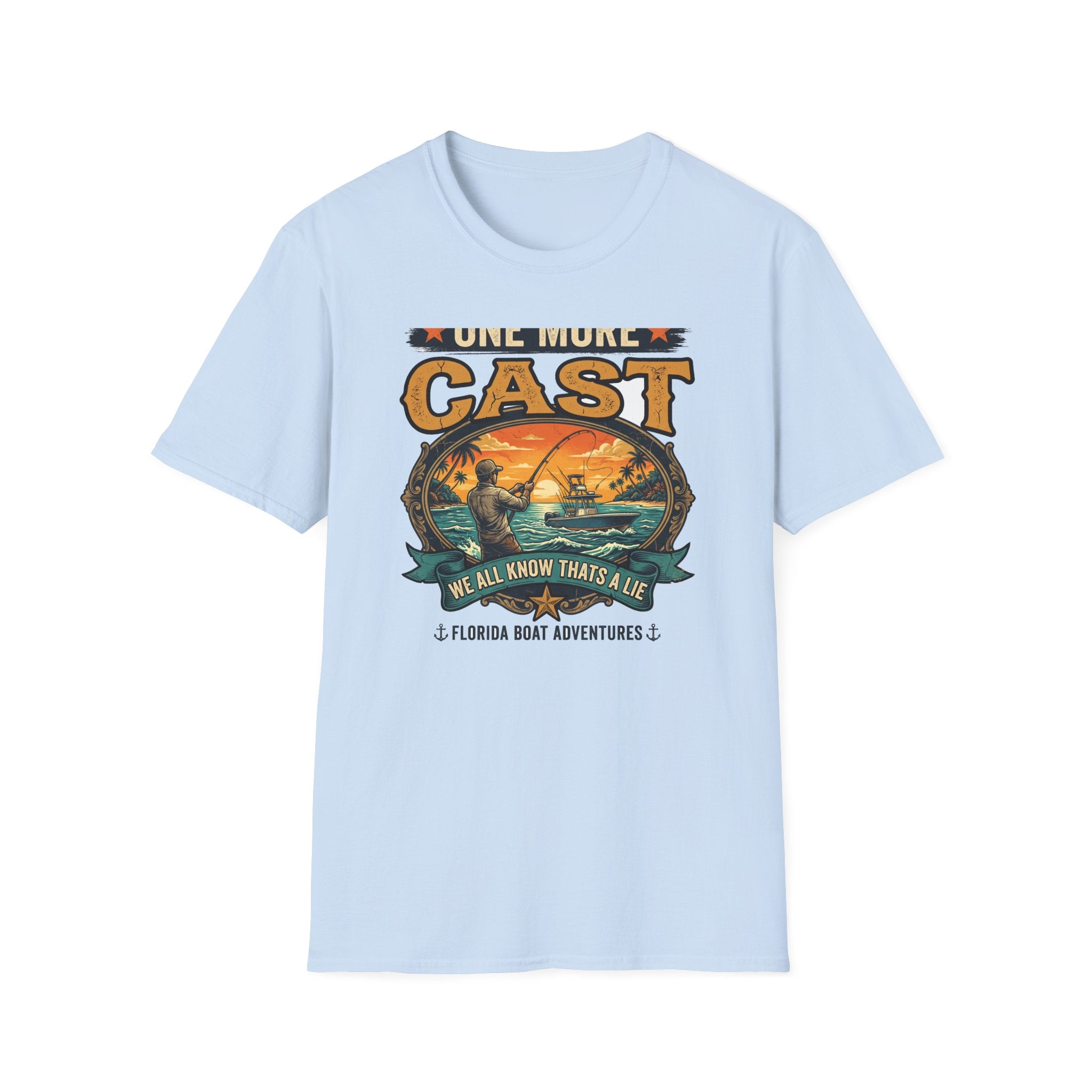 One More Cast (We All Know That's A Lie) - Funny Fishing T-Shirt