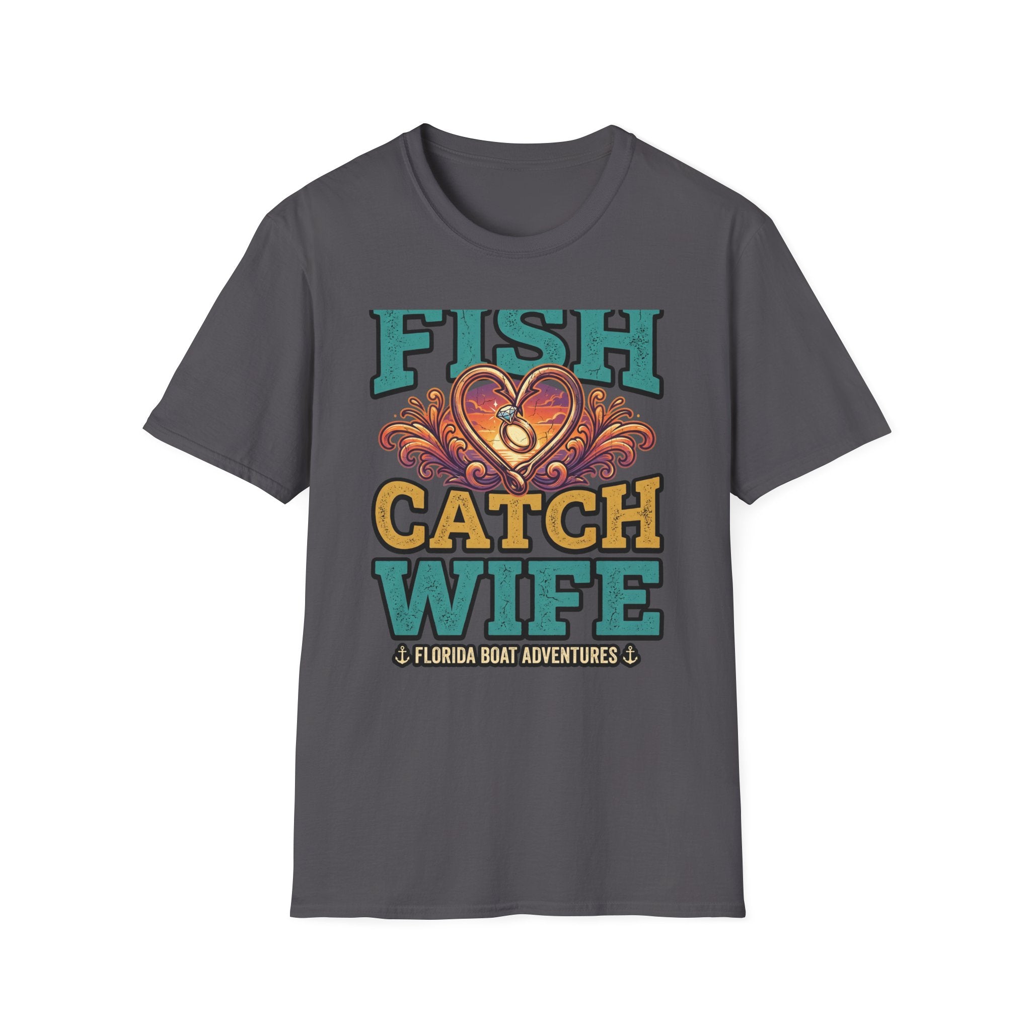 Best Catch Is My Wife - Romantic Fishing T-Shirt for Husbands