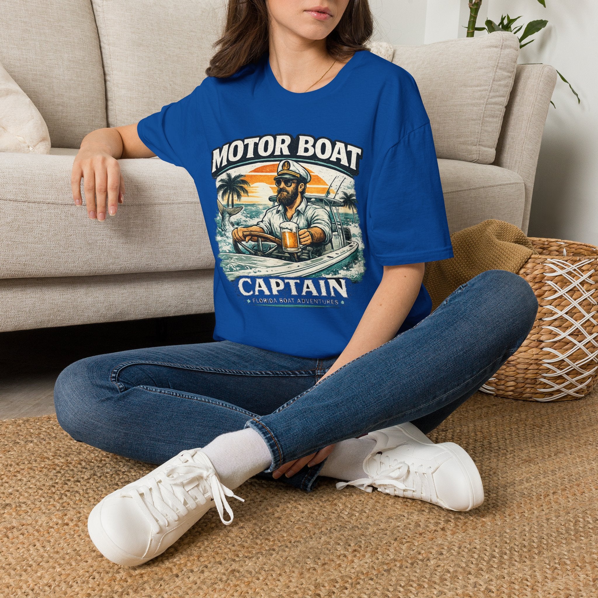 Motor Boat Captain - Florida Boating T-Shirt