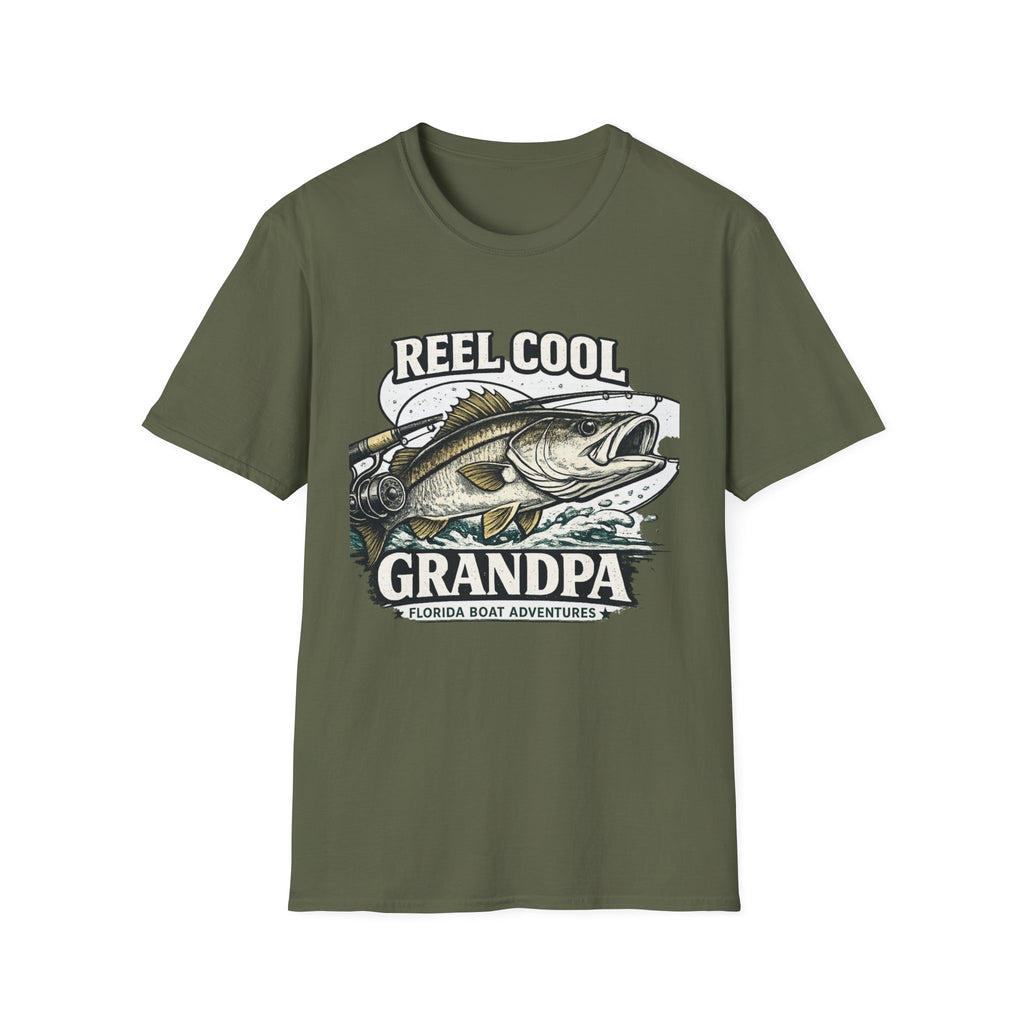 Reel Cool Grandpa - Florida Fishing Grandfather T-Shirt