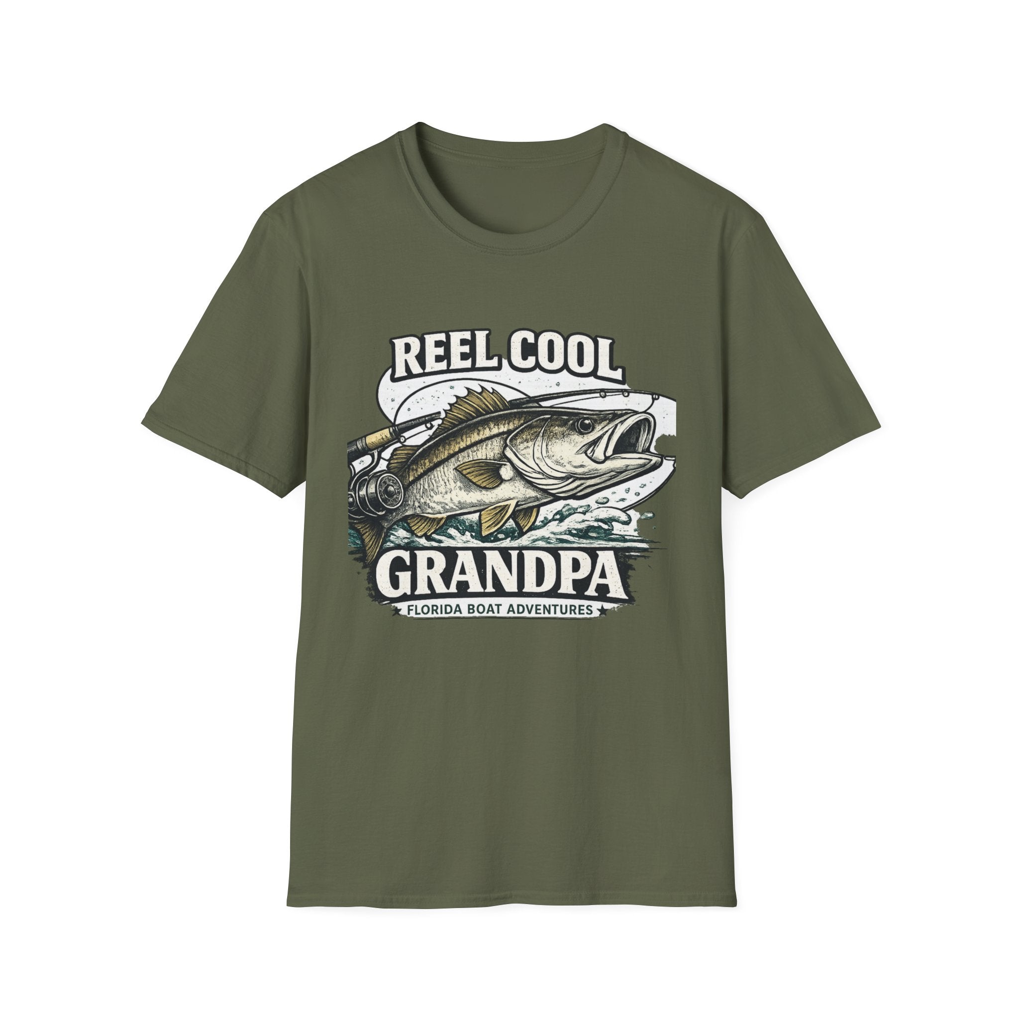 Reel Cool Grandpa - Florida Fishing Grandfather T-Shirt