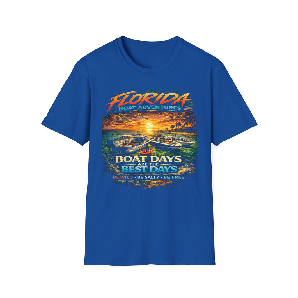 Boat Days Are the Best Days Tee | Funny Boating Shirt for Men or Women | Gildan 6400 Florida Boating T-Shirt