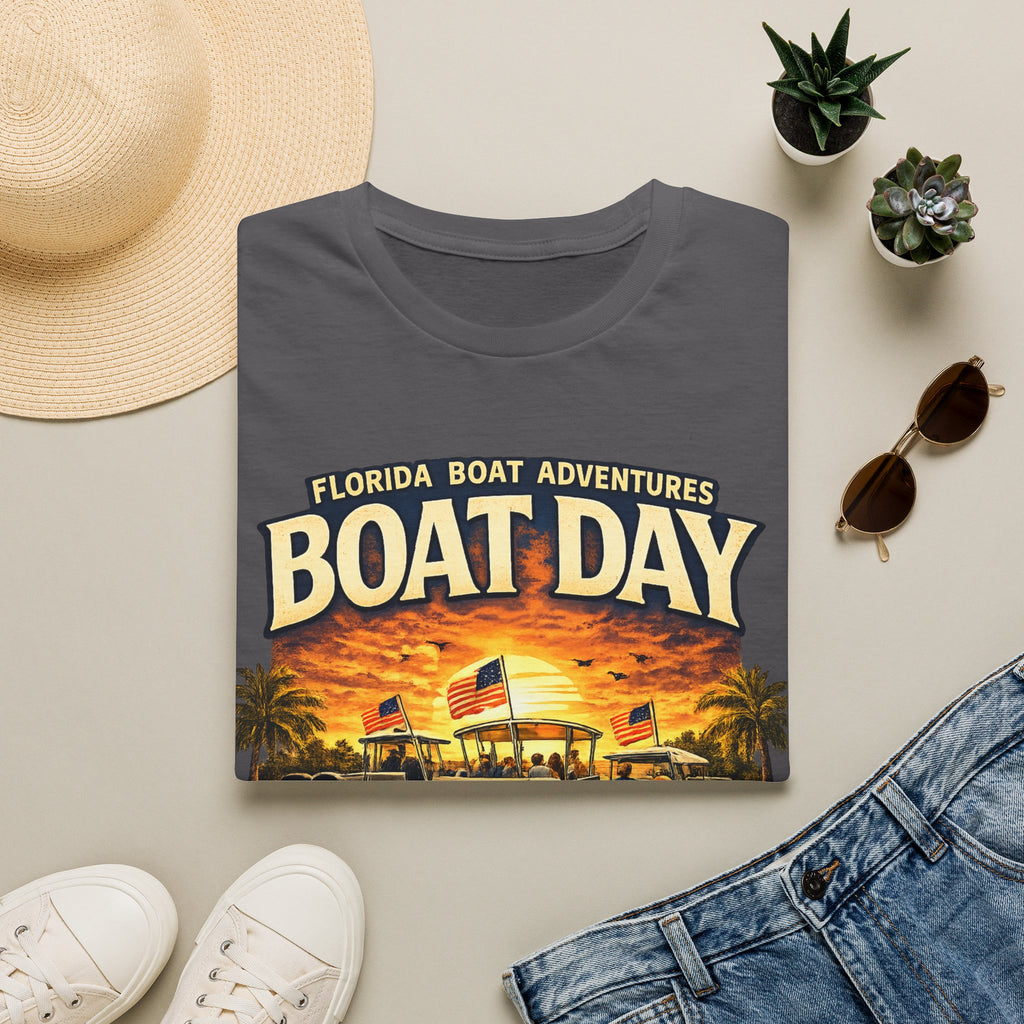 Florida Boat Adventures Boat Day Tee | Official FBA Boating Lifestyle Shirt for Men | Gildan 6400 T-Shirt