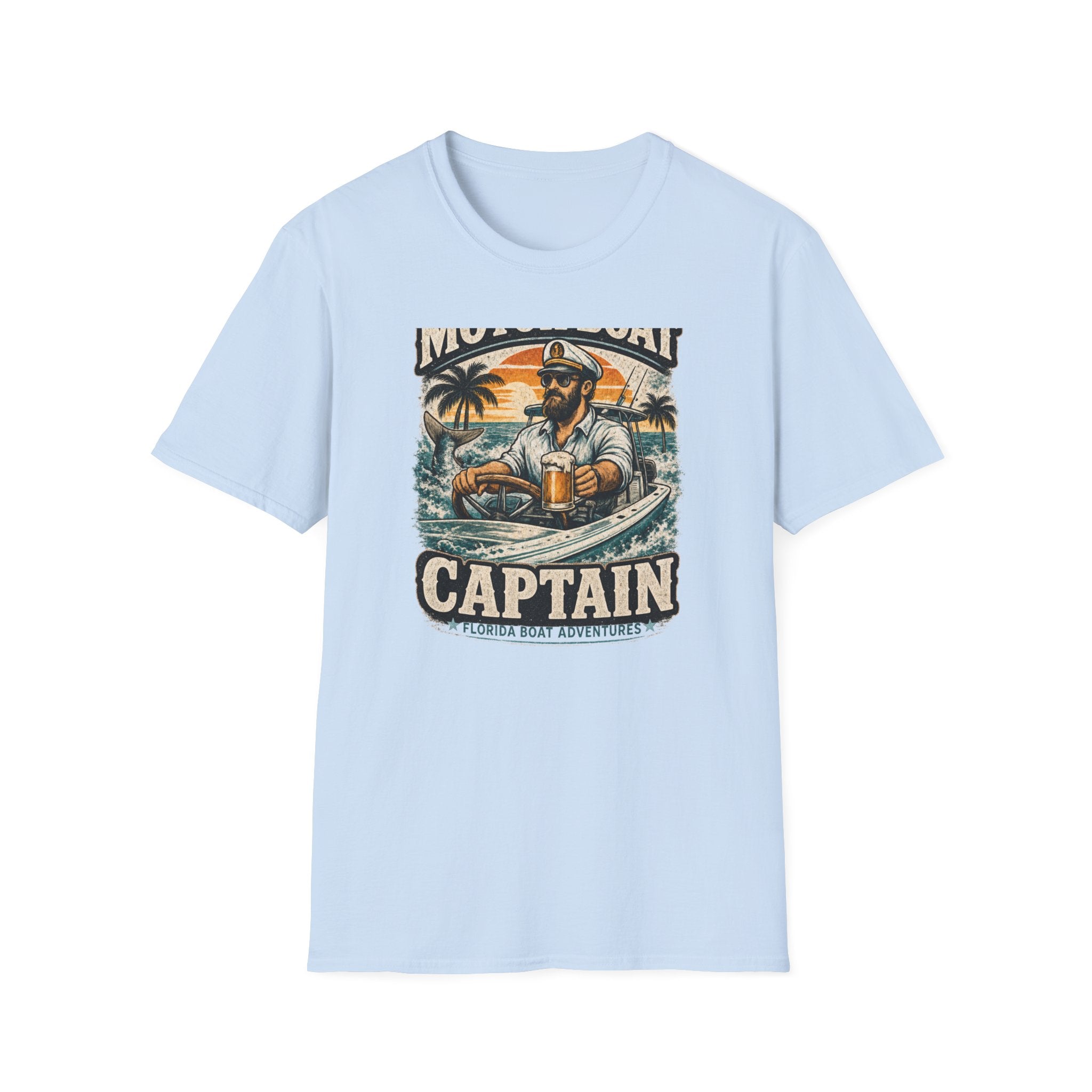 Motor Boat Captain - Florida Boating T-Shirt