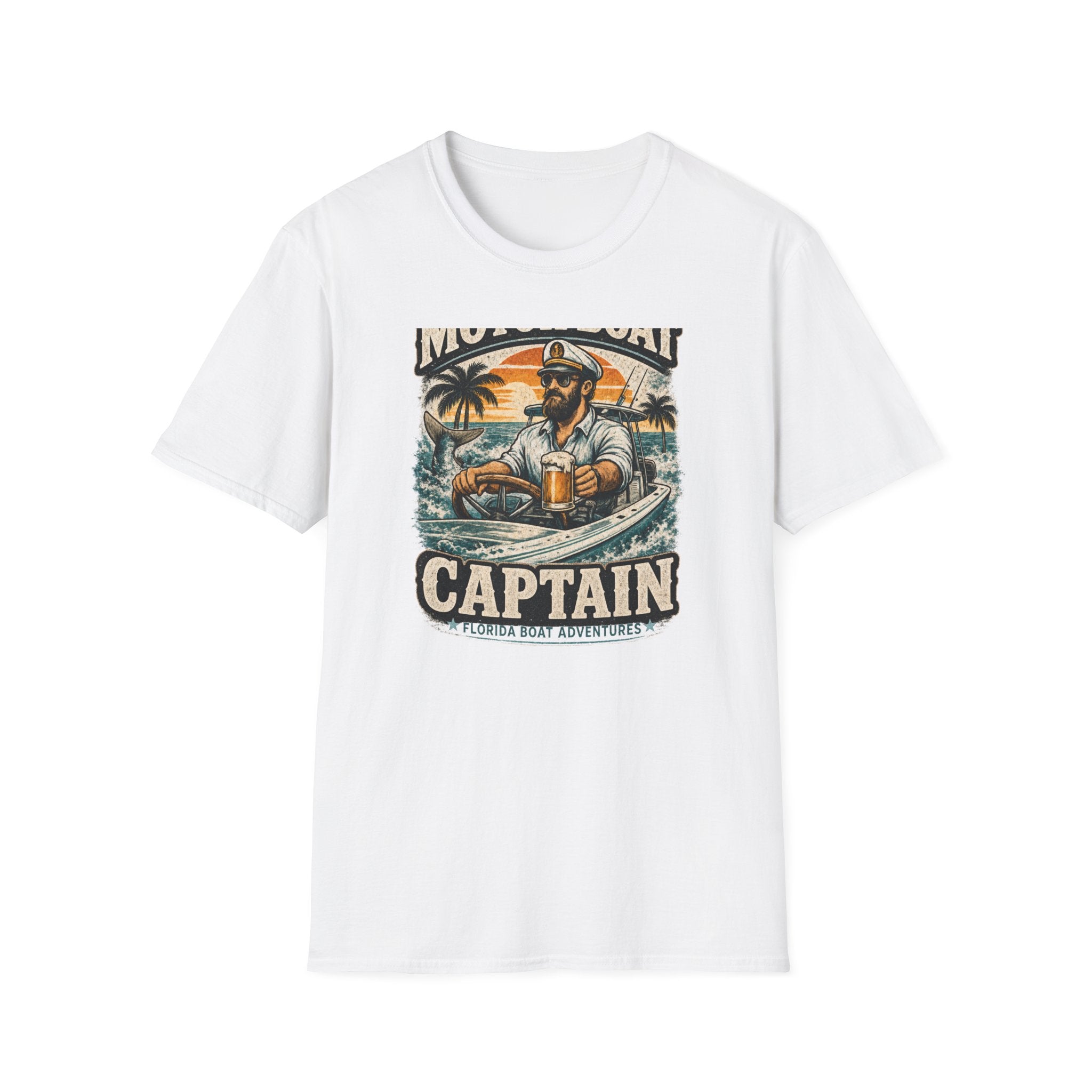Motor Boat Captain - Florida Boating T-Shirt