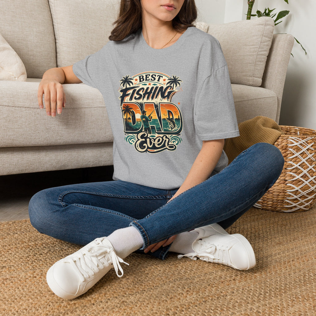 Best Fishing Dad Ever Tee | Florida Fishing Shirt for Men | Gildan 6400 Dad Gift T-Shirt