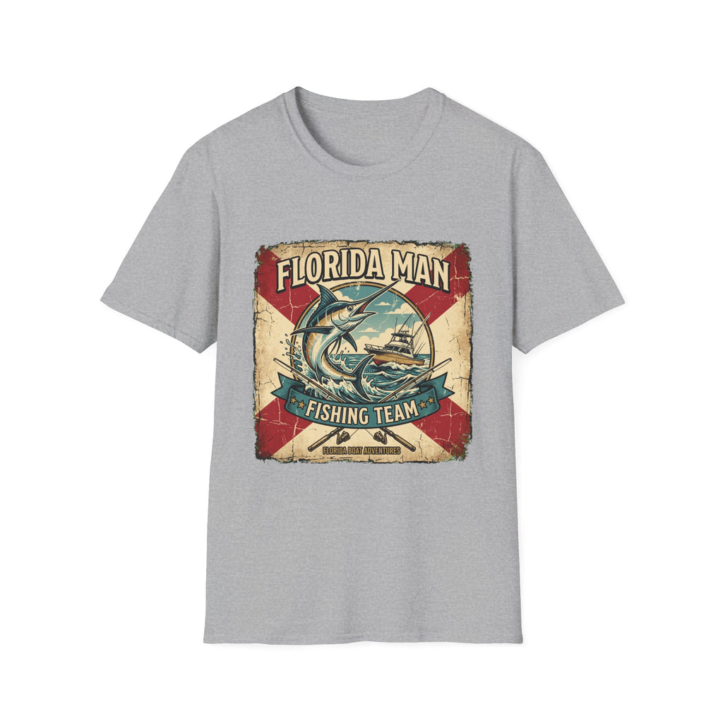 Florida Man Fishing Team - Florida State Pride Fishing T-Shirt