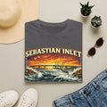 Sebastian Inlet Respect the Outgoing Tee | Florida Fishing & Boating Shirt for Men | Gildan 6400 Space Coast T-Shirt
