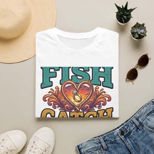 Best Catch Is My Wife - Romantic Fishing T-Shirt for Husbands