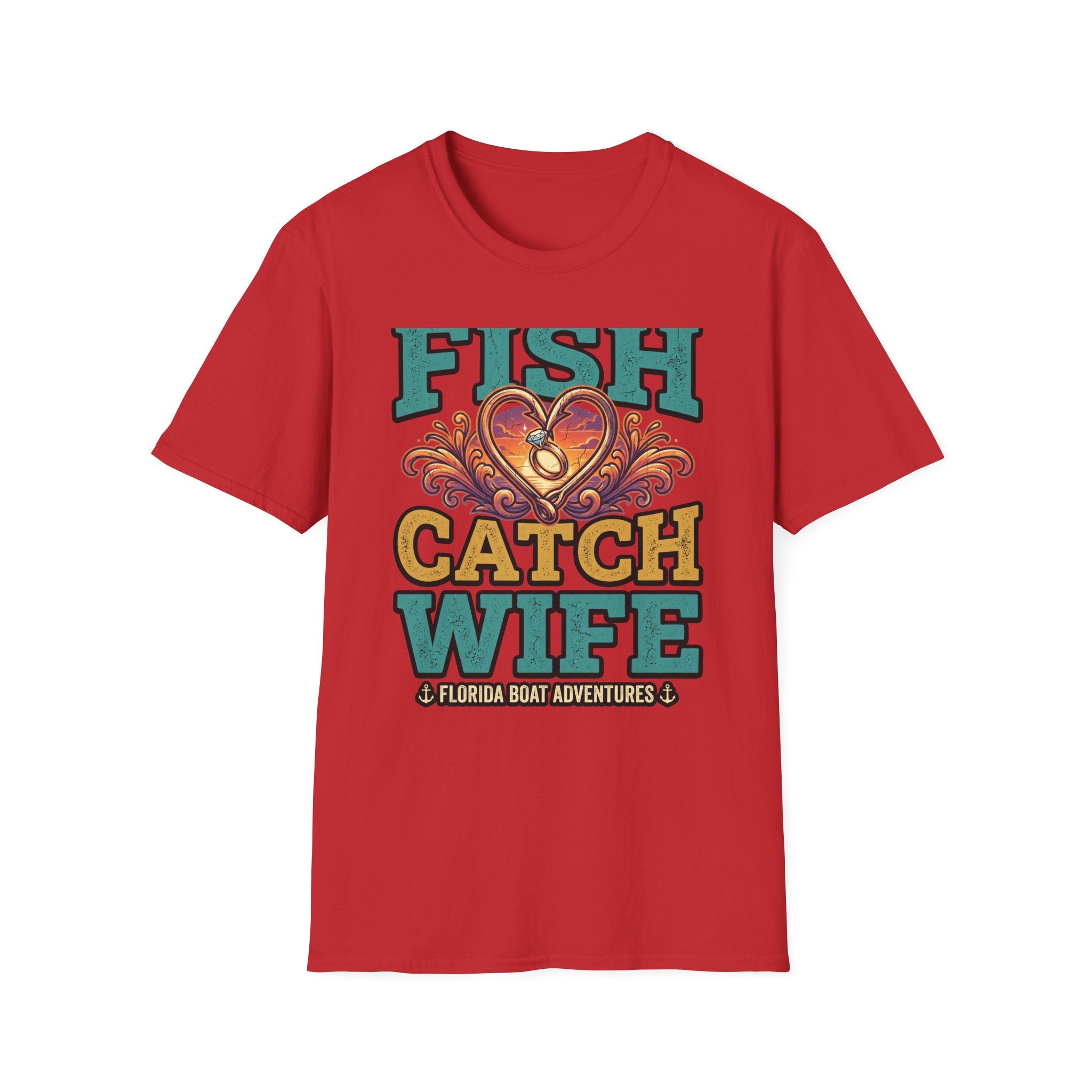 Best Catch Is My Wife - Romantic Fishing T-Shirt for Husbands
