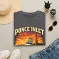 Ponce Inlet Respect the Tide Tee | Daytona Beach & New Smyrna Boating Shirt for Men | Gildan 6400 Florida T-Shirt