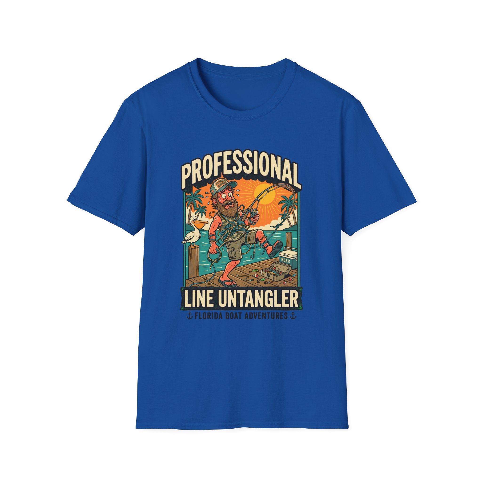 Professional Line Untangler - Funny Florida Man Fishing T-Shirt