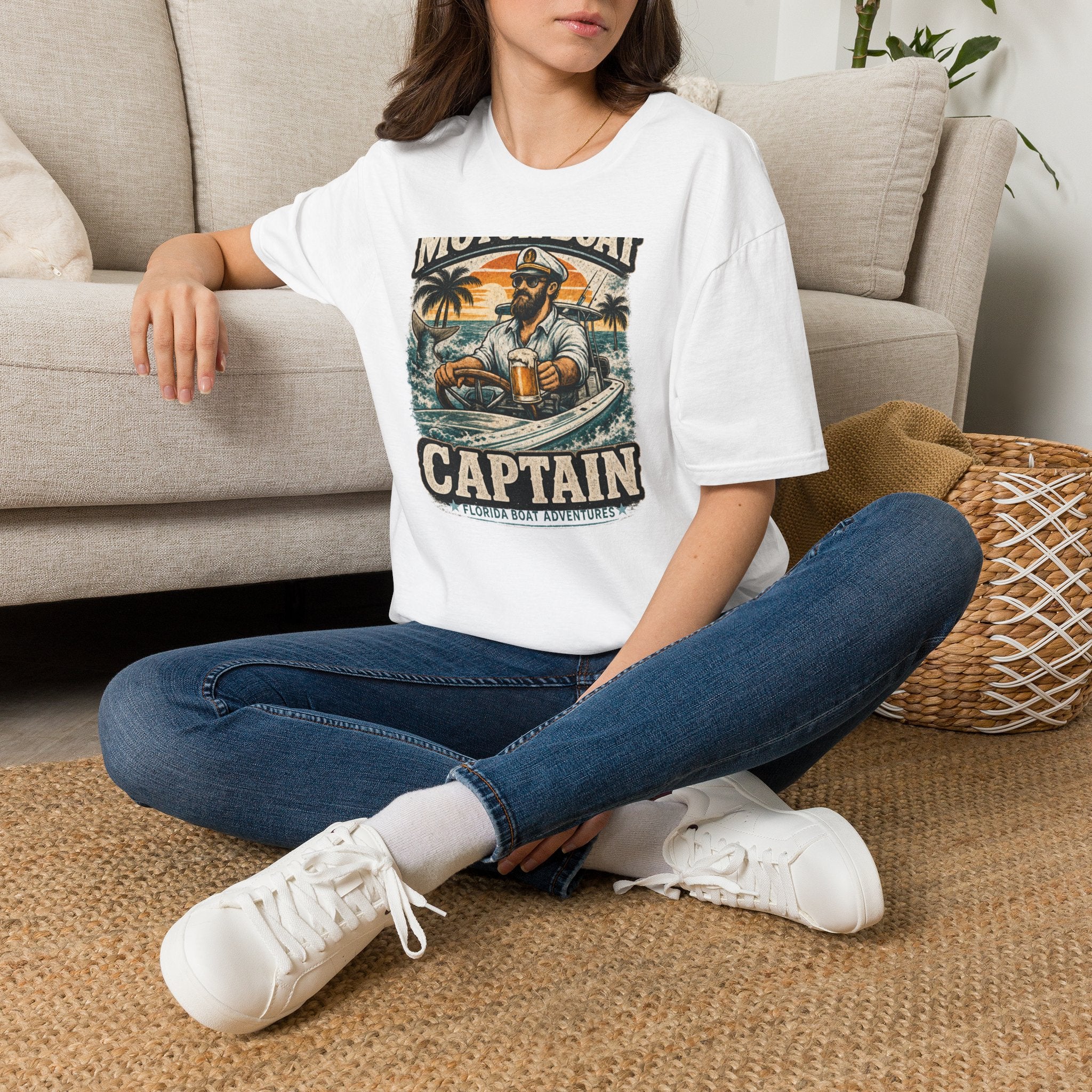Motor Boat Captain - Florida Boating T-Shirt
