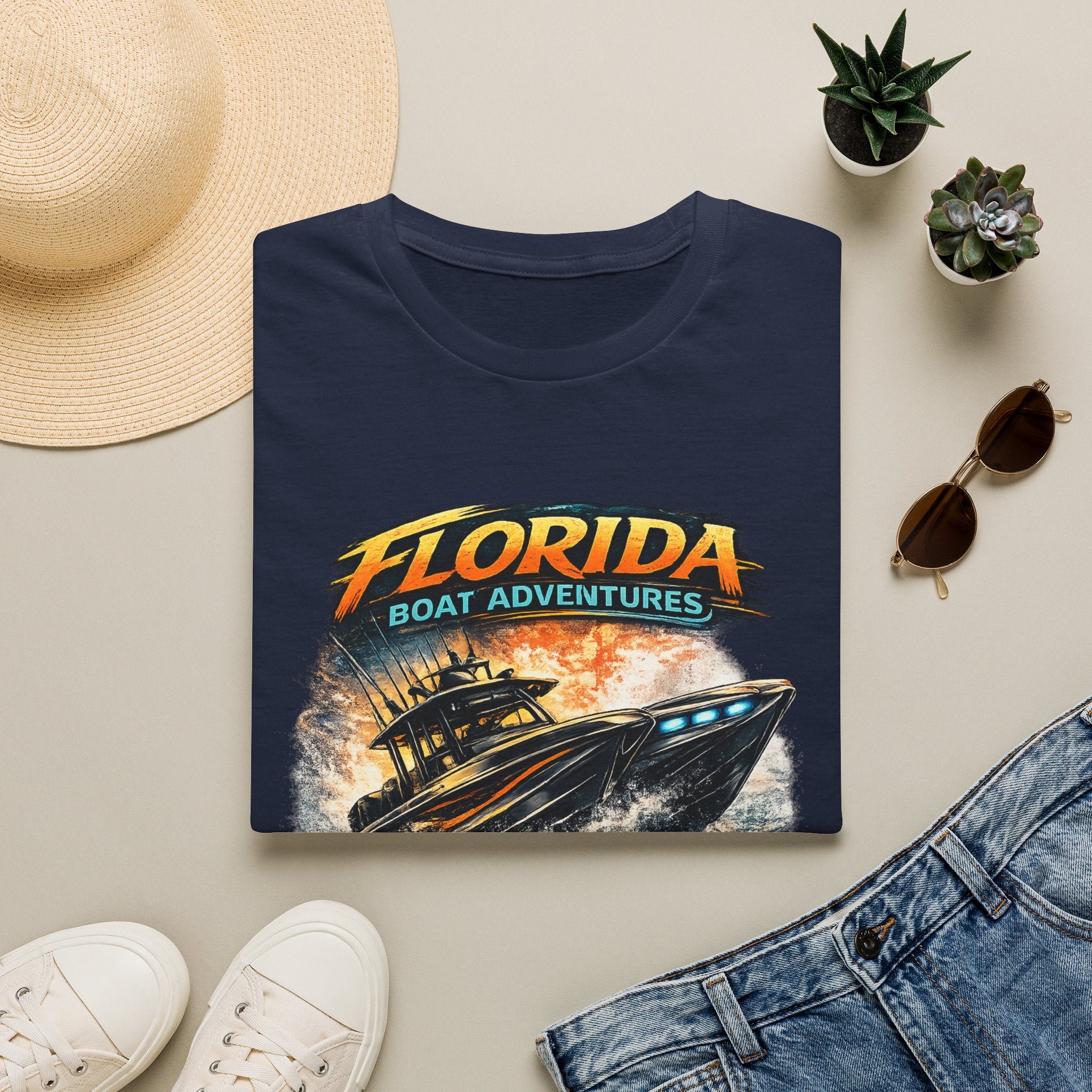 Throttle Therapy Tee | Funny Florida Boating & Offshore Sport Fishing Shirt for Men | Gildan 6400 T-Shirt