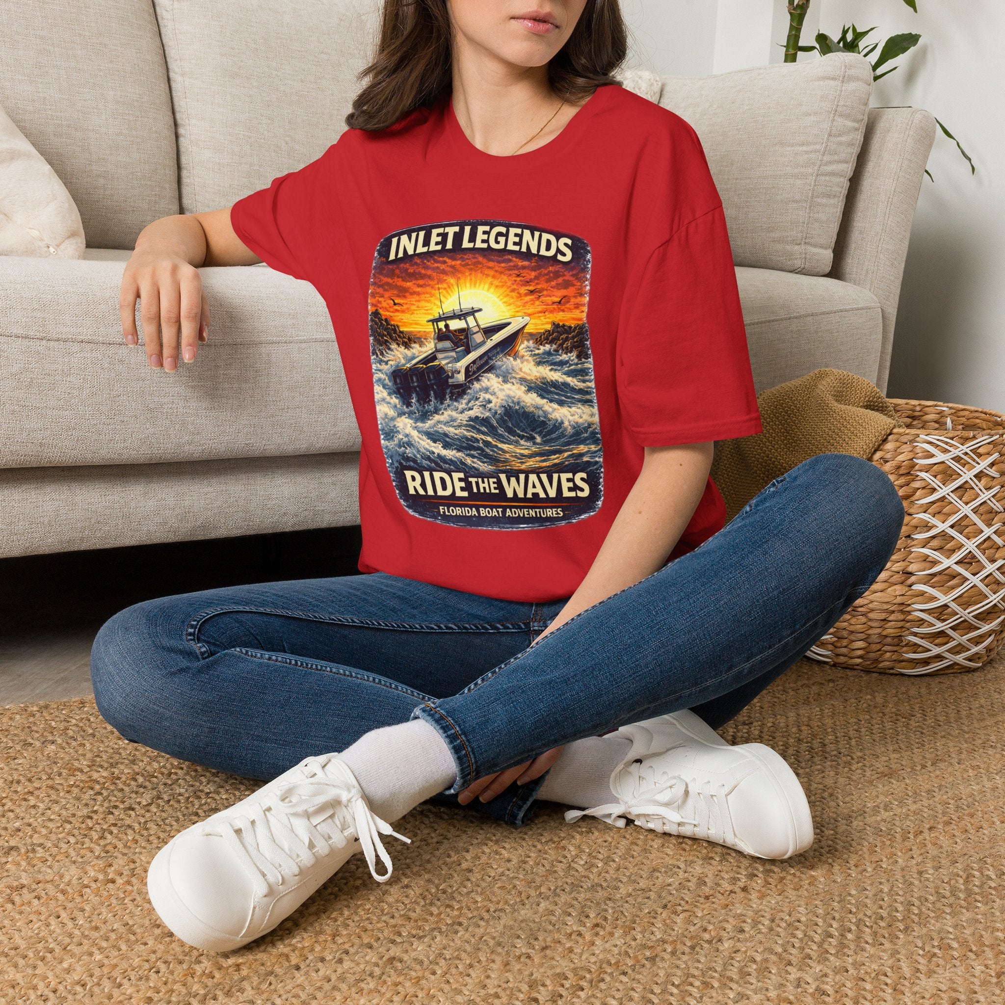 Inlet Legends Tee | Florida Boating & Offshore Fishing Shirt for Men | Gildan 6400 T-Shirt