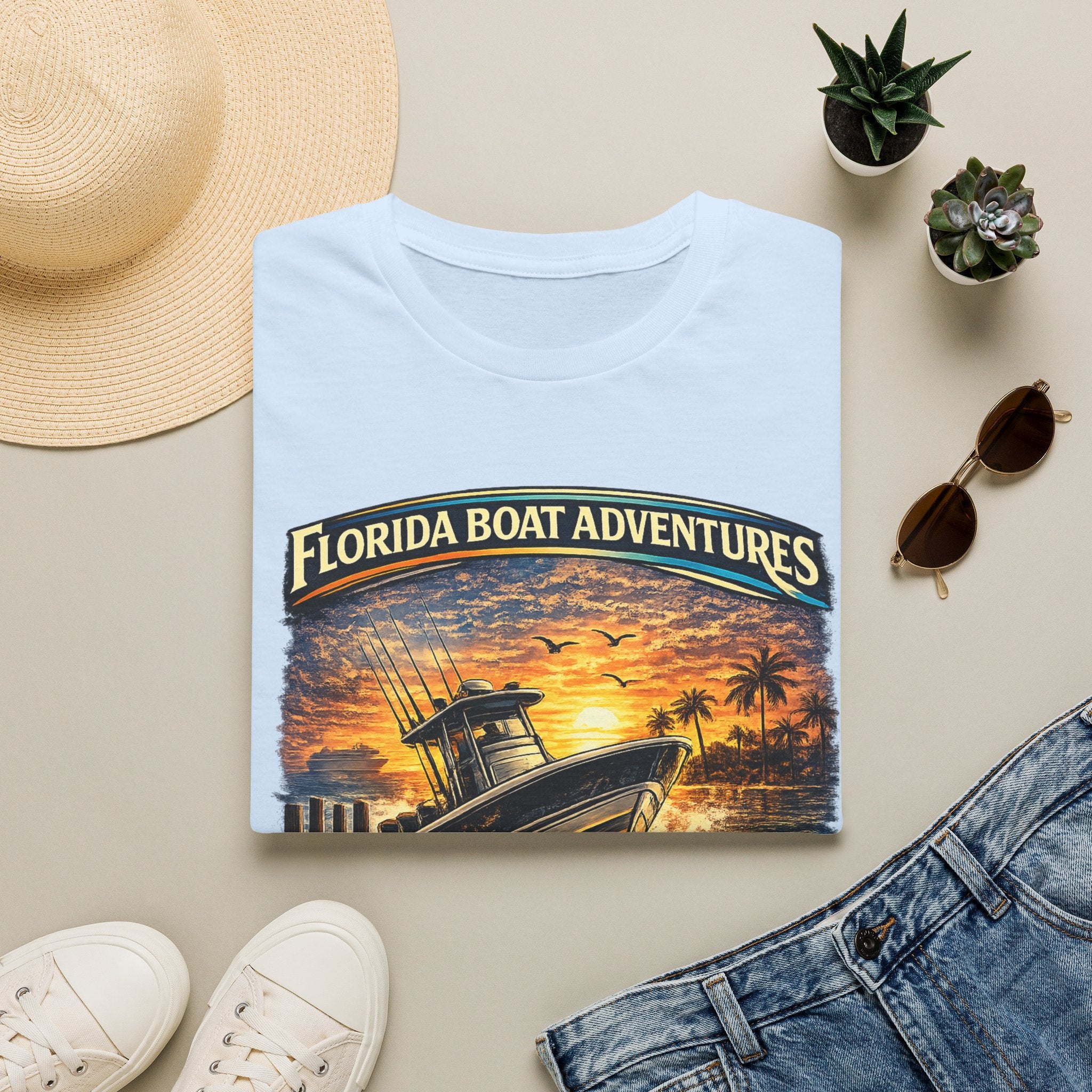 Freedom Starts at the Dock Tee | Florida Boating Lifestyle & Offshore Fishing Shirt for Men | Gildan 6400 T-Shirt