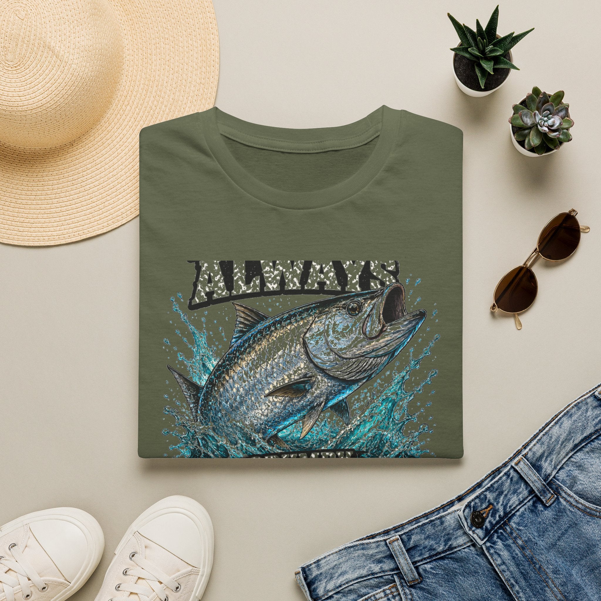 I'm Not Always Grumpy Sometimes I'm Fishing - Funny Fishing T-Shirt