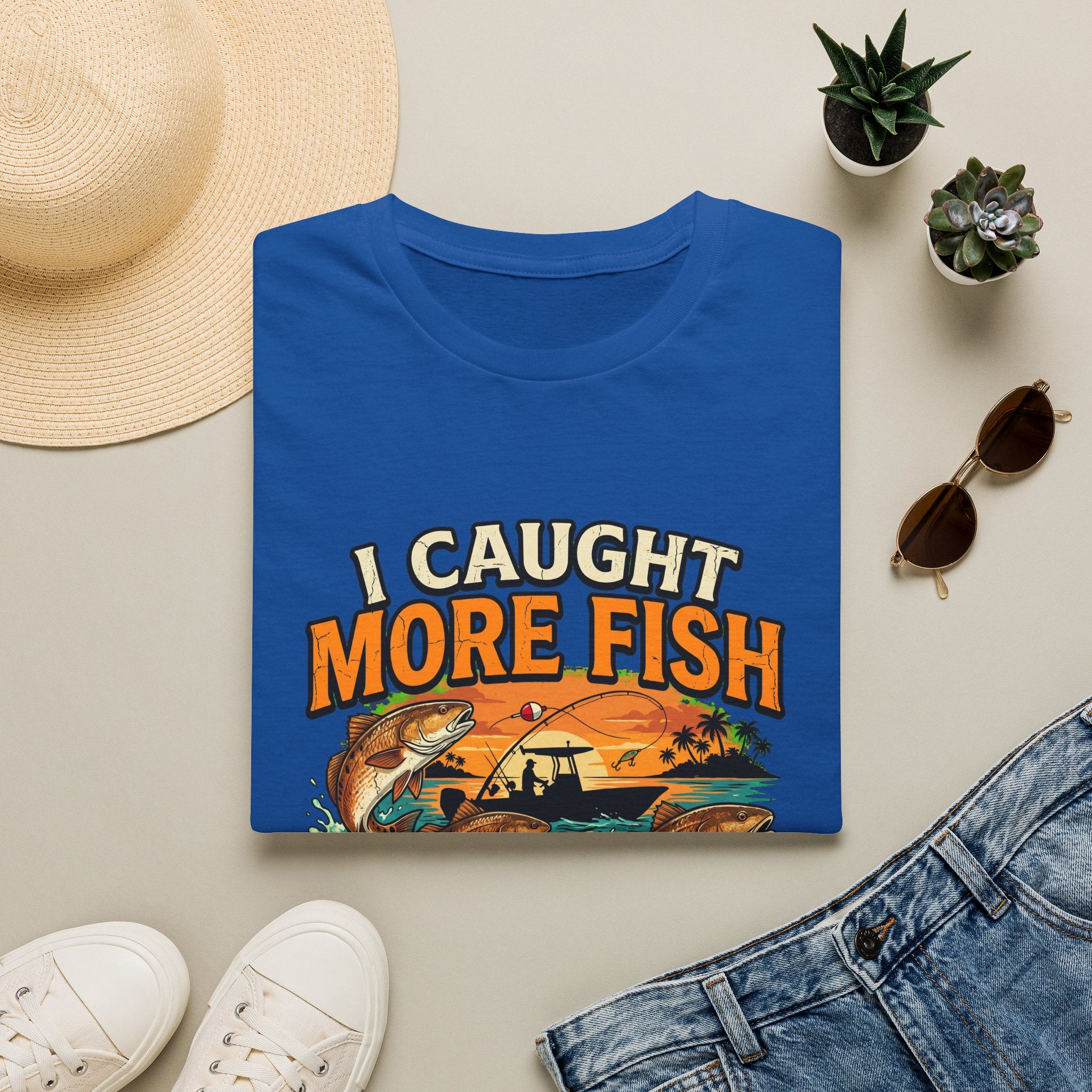 I Caught More Fish Than You Lied About - Funny Florida Fishing T-Shirt