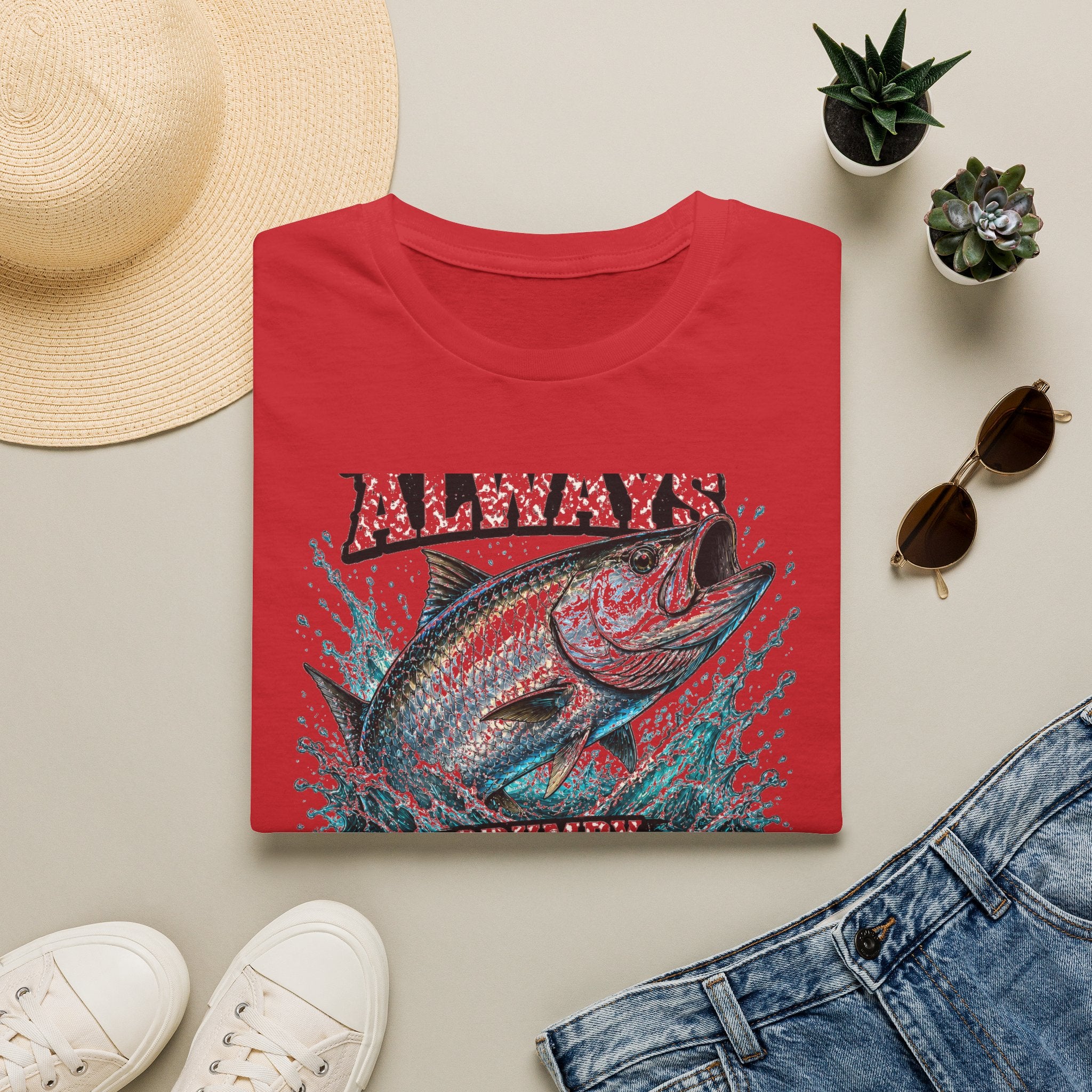 I'm Not Always Grumpy Sometimes I'm Fishing - Funny Fishing T-Shirt