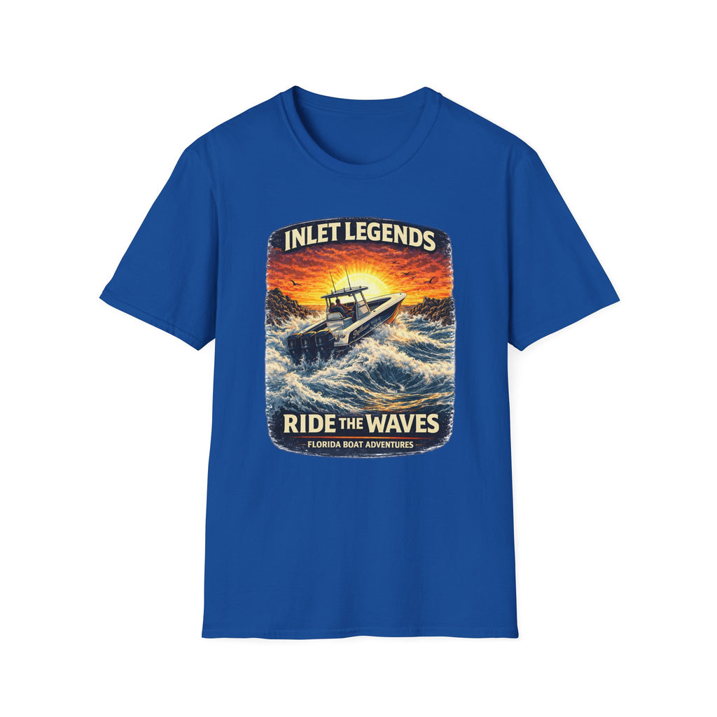 Inlet Legends Tee | Florida Boating & Offshore Fishing Shirt for Men | Gildan 6400 T-Shirt