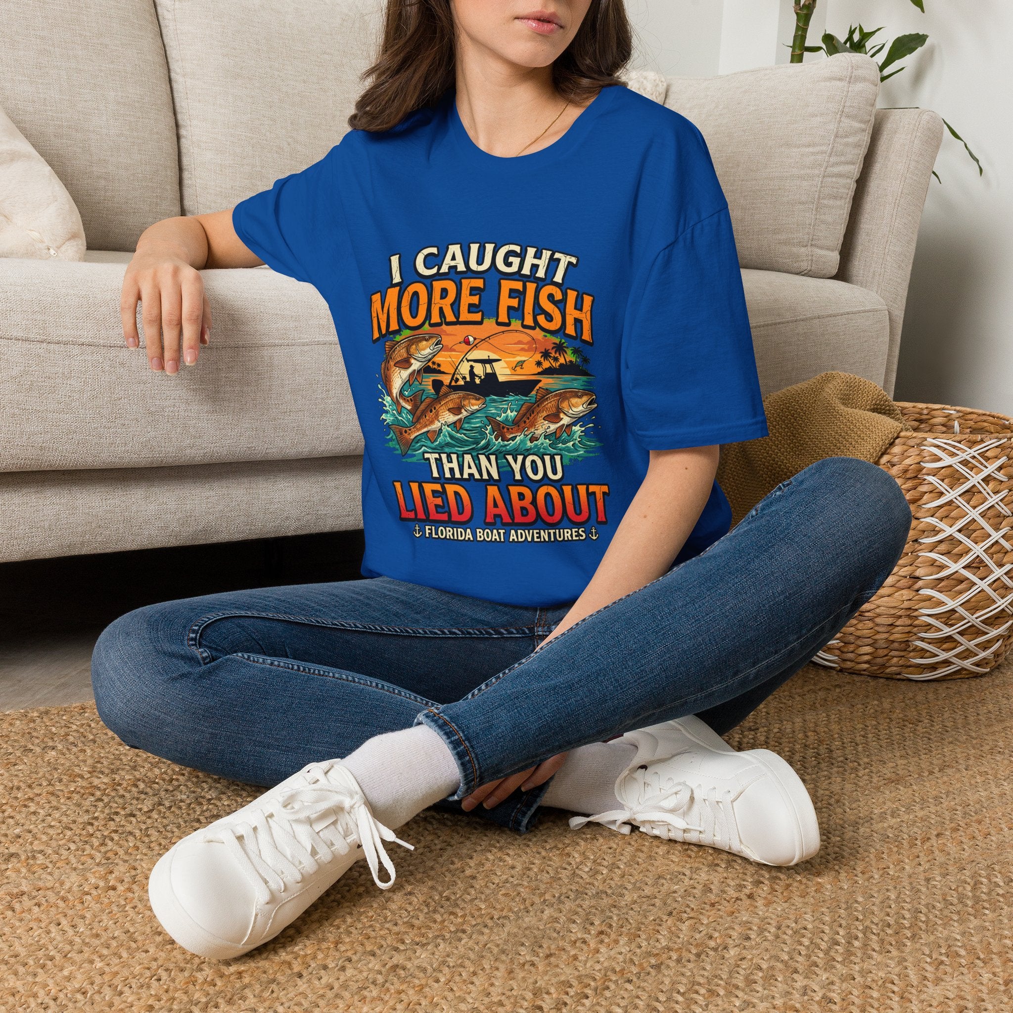 I Caught More Fish Than You Lied About - Funny Florida Fishing T-Shirt