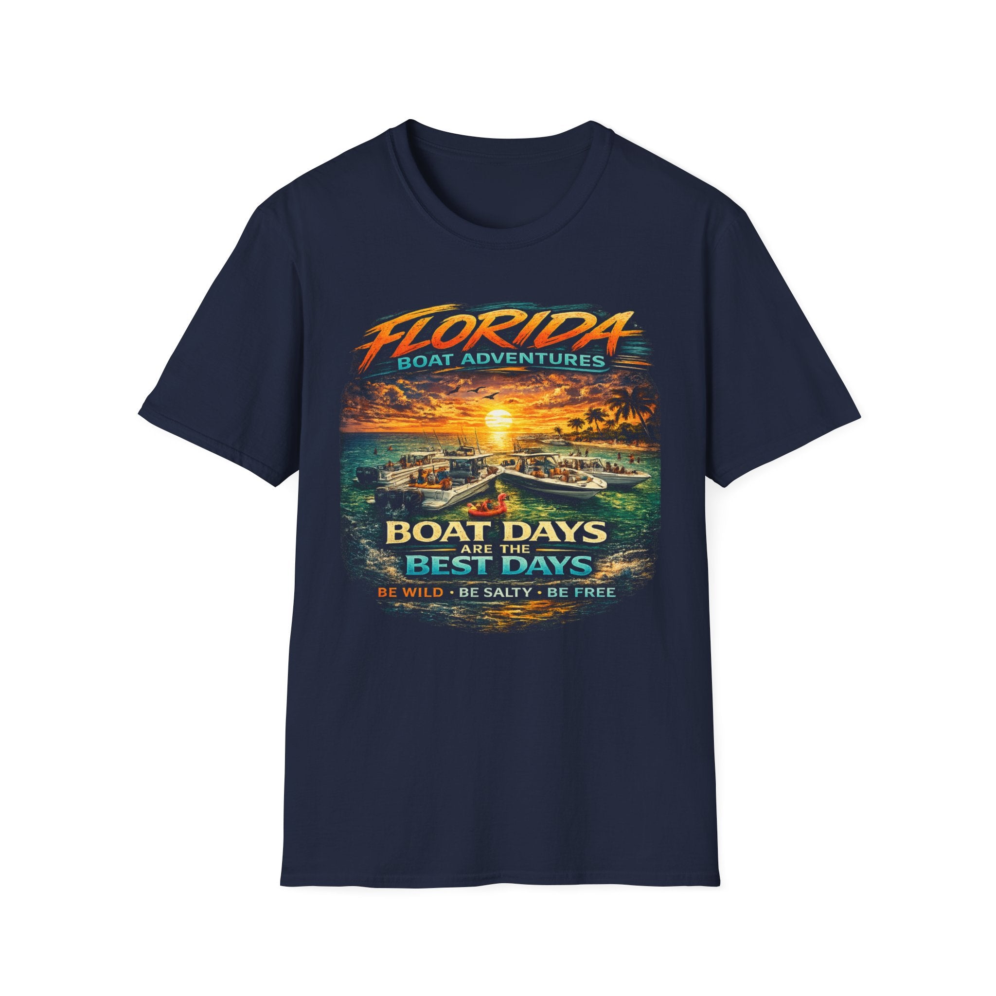 Boat Days Are the Best Days Tee | Funny Boating Shirt for Men or Women | Gildan 6400 Florida Boating T-Shirt