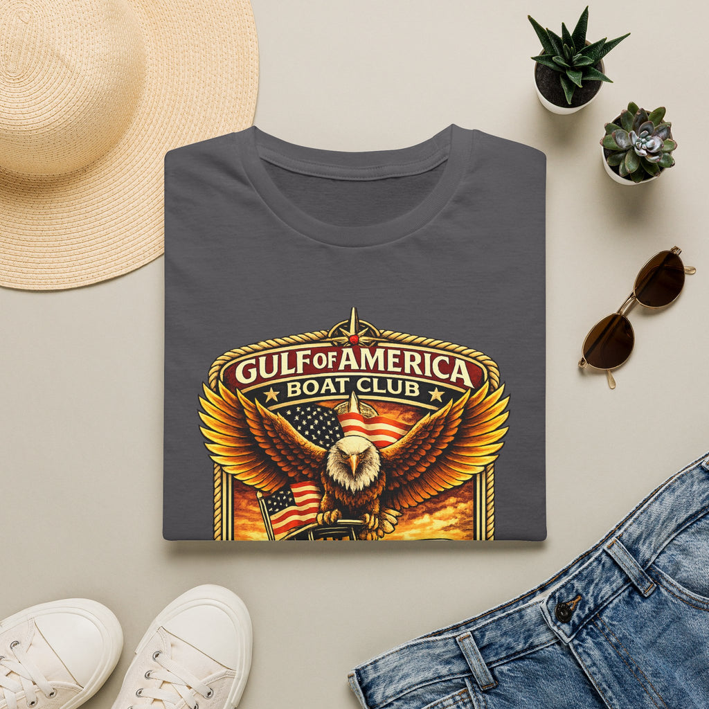 Gulf of America Boat Club Tee | Florida Gulf Coast Boating & Fishing Shirt for Men | Gildan 6400 T-Shirt