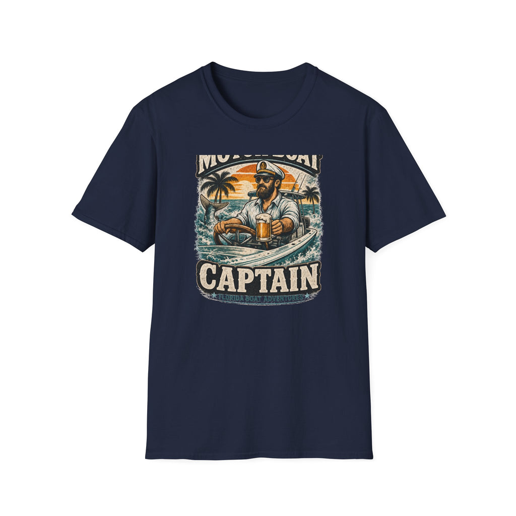 Motor Boat Captain - Florida Boating T-Shirt