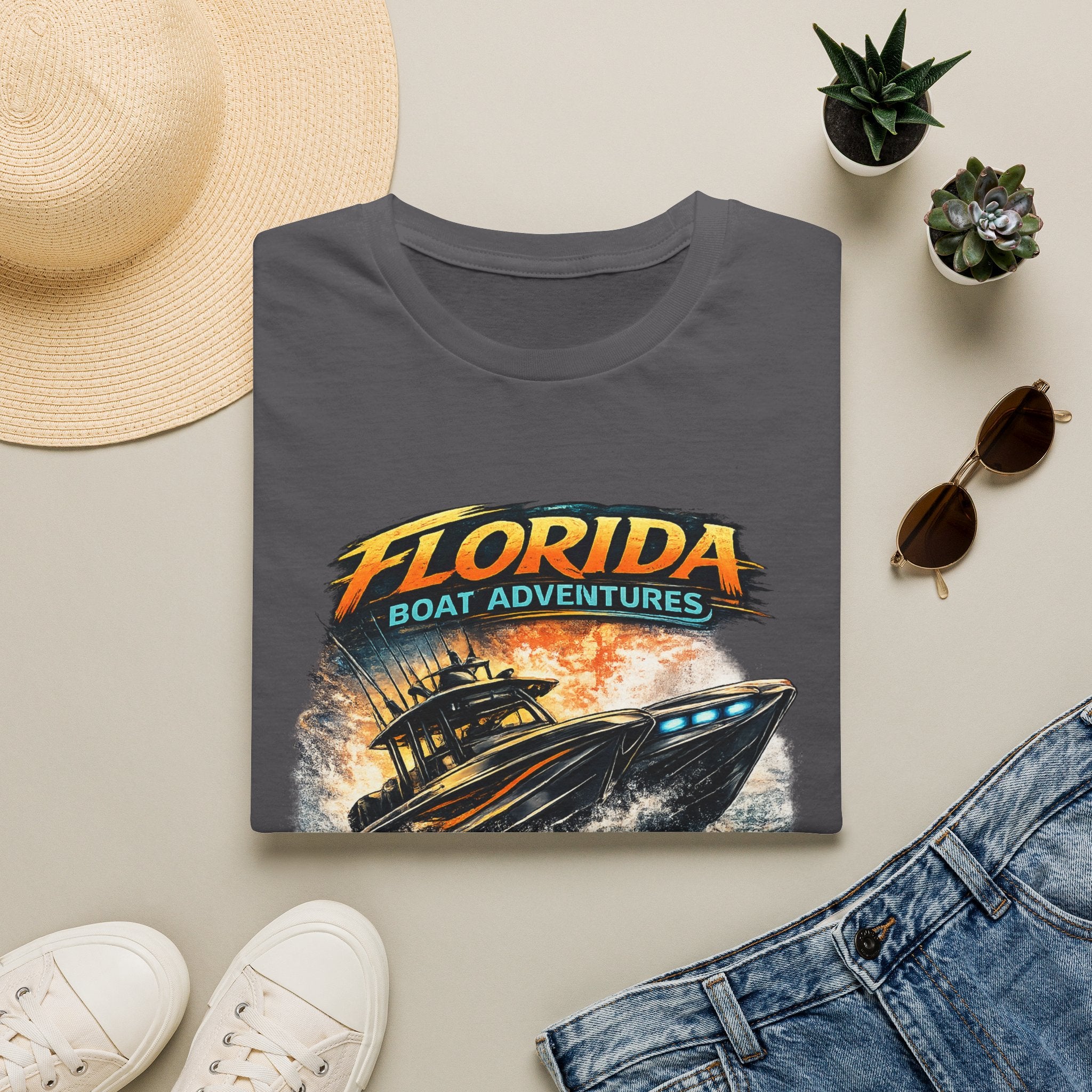Throttle Therapy Tee | Funny Florida Boating & Offshore Sport Fishing Shirt for Men | Gildan 6400 T-Shirt