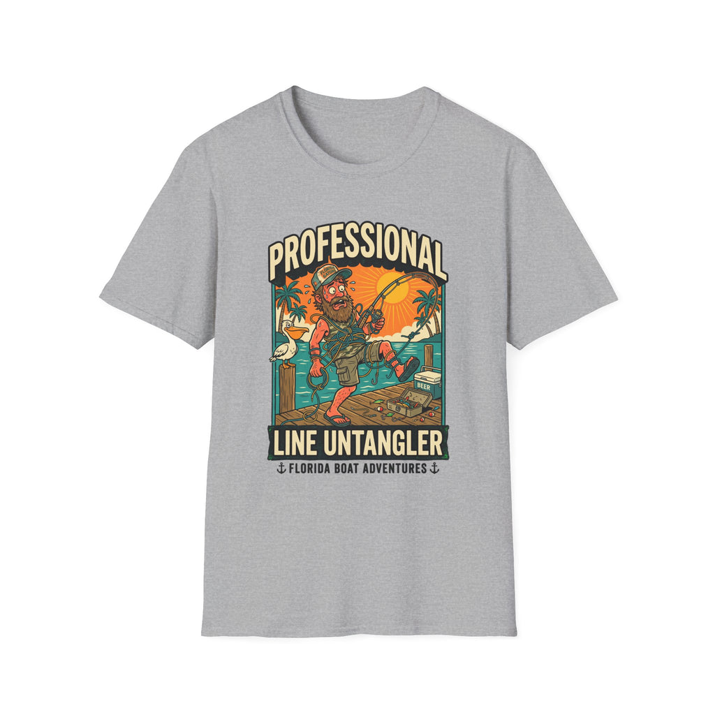 Professional Line Untangler - Funny Florida Man Fishing T-Shirt