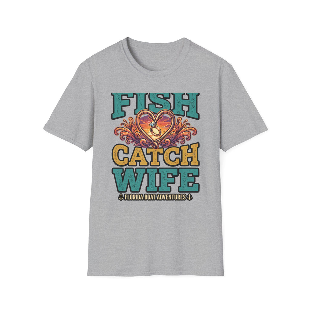 Best Catch Is My Wife - Romantic Fishing T-Shirt for Husbands
