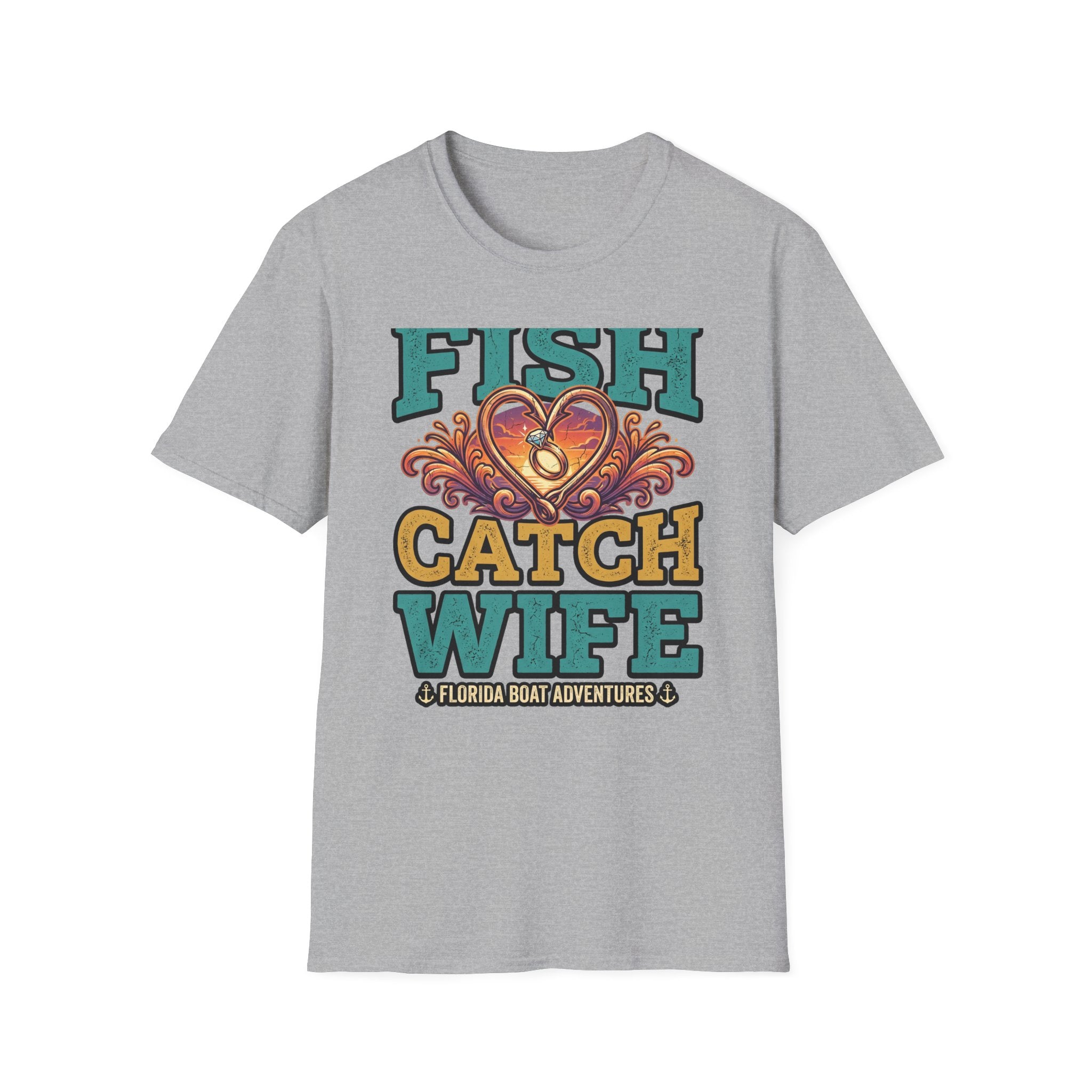 Best Catch Is My Wife - Romantic Fishing T-Shirt for Husbands