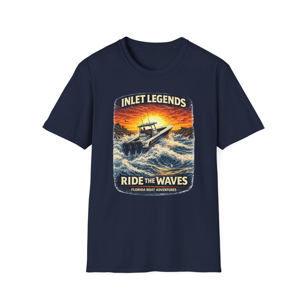 Inlet Legends Tee | Florida Boating & Offshore Fishing Shirt for Men | Gildan 6400 T-Shirt