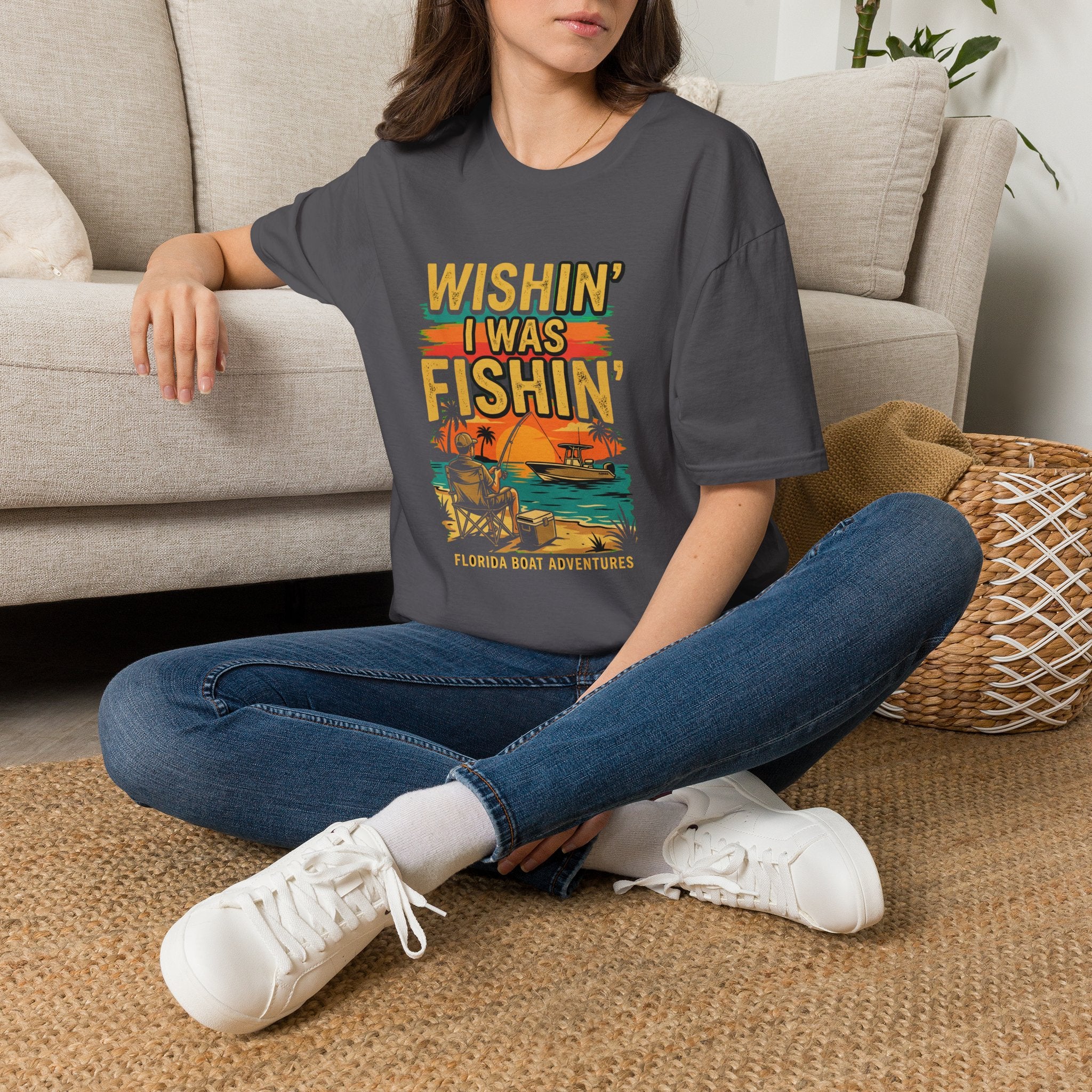 Wishin' I Was Fishin' - Florida Fishing T-Shirt