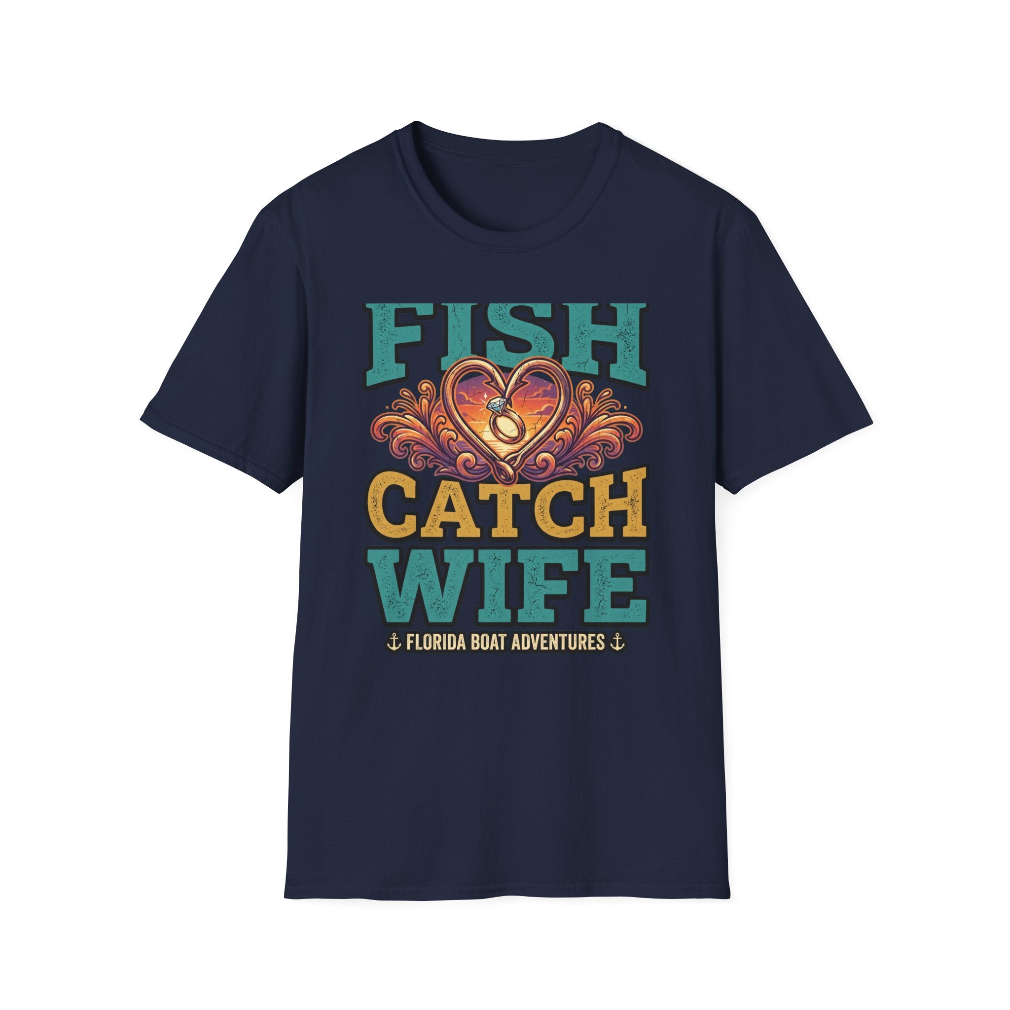 Best Catch Is My Wife - Romantic Fishing T-Shirt for Husbands
