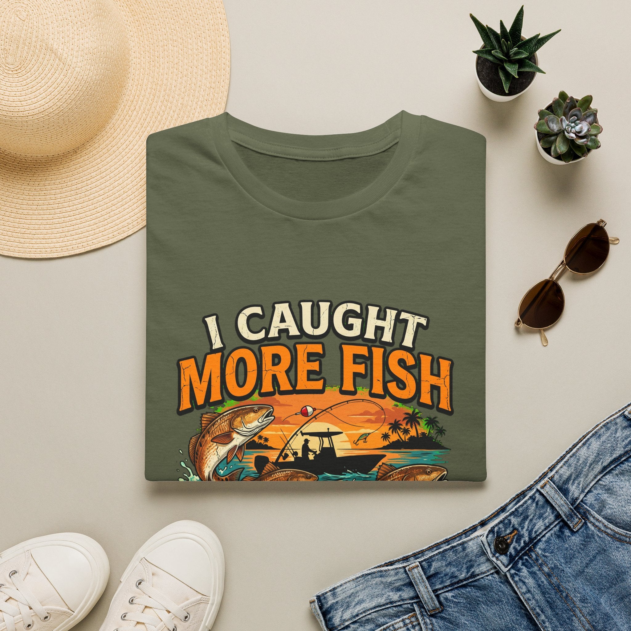 I Caught More Fish Than You Lied About - Funny Florida Fishing T-Shirt