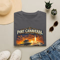 Port Canaveral Space Coast Boating Tee | Cape Canaveral Atlantic Fishing Shirt for Men | Gildan 6400 Florida T-Shirt