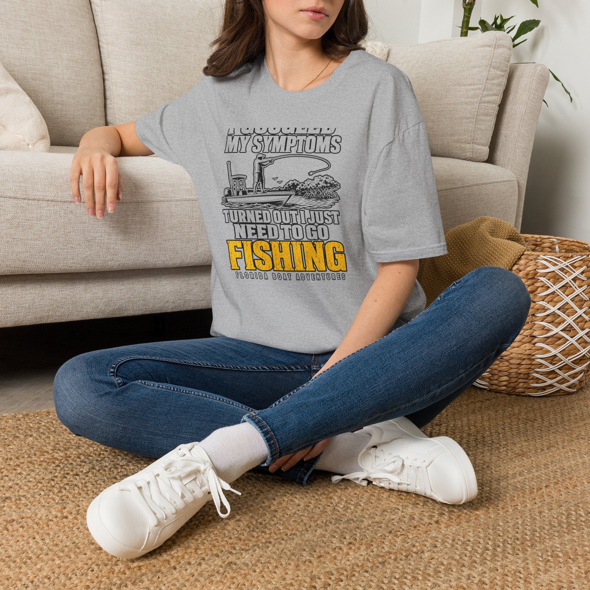 I Googled My Symptoms Turned Out I Just Need To Go Fishing Tee