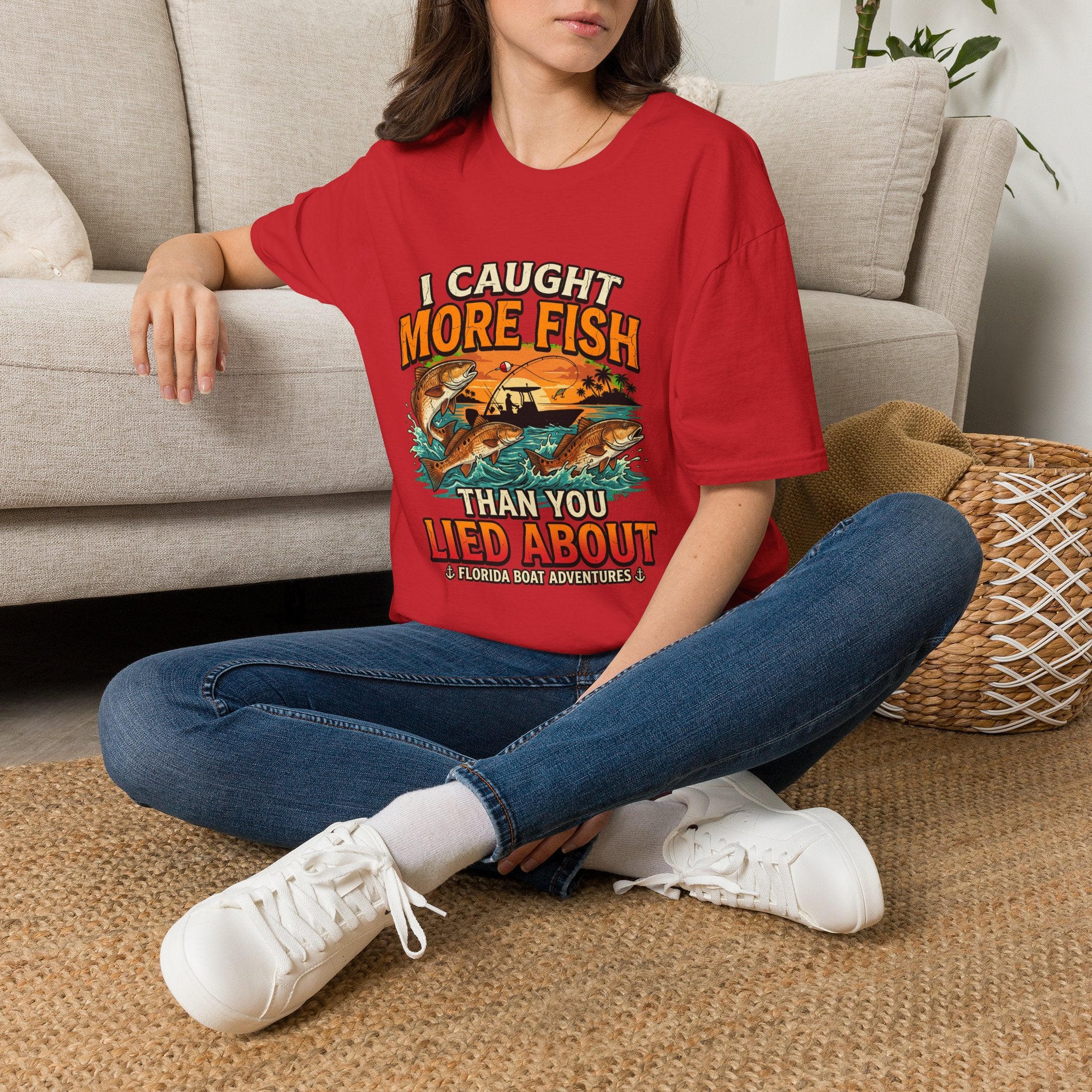 I Caught More Fish Than You Lied About - Funny Florida Fishing T-Shirt