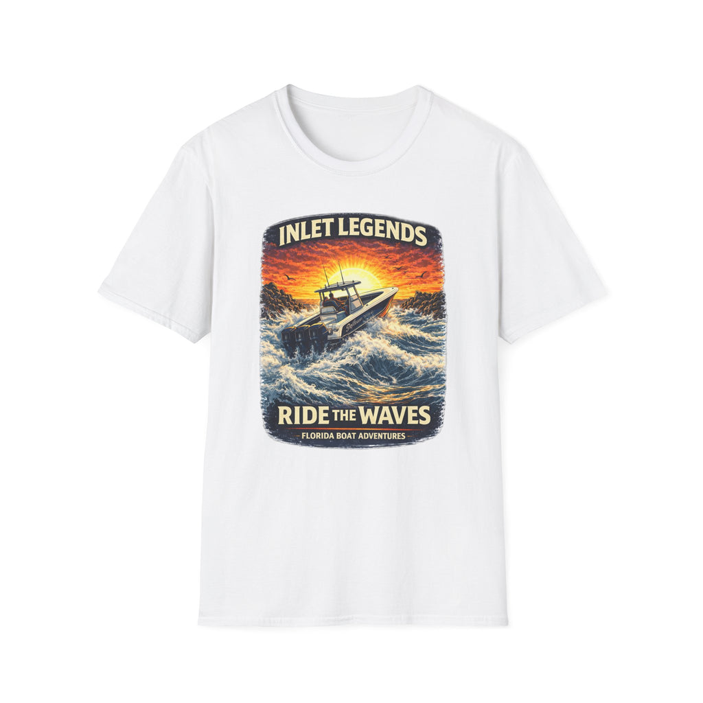 Inlet Legends Tee | Florida Boating & Offshore Fishing Shirt for Men | Gildan 6400 T-Shirt