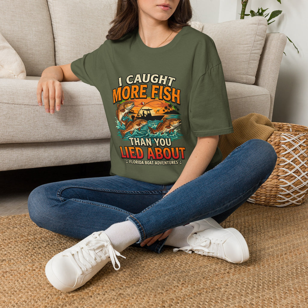 I Caught More Fish Than You Lied About - Funny Florida Fishing T-Shirt
