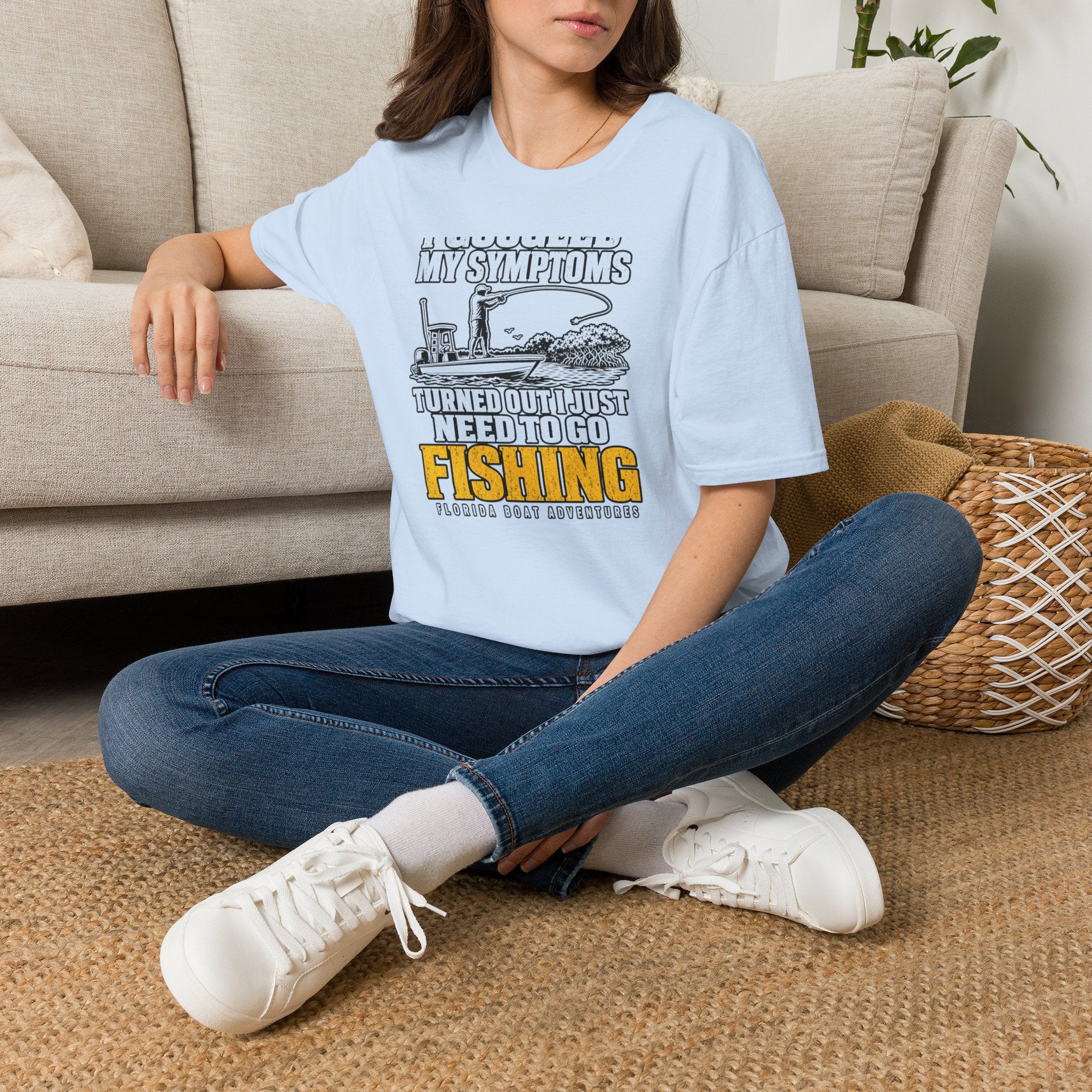 I Googled My Symptoms Turned Out I Just Need To Go Fishing Tee