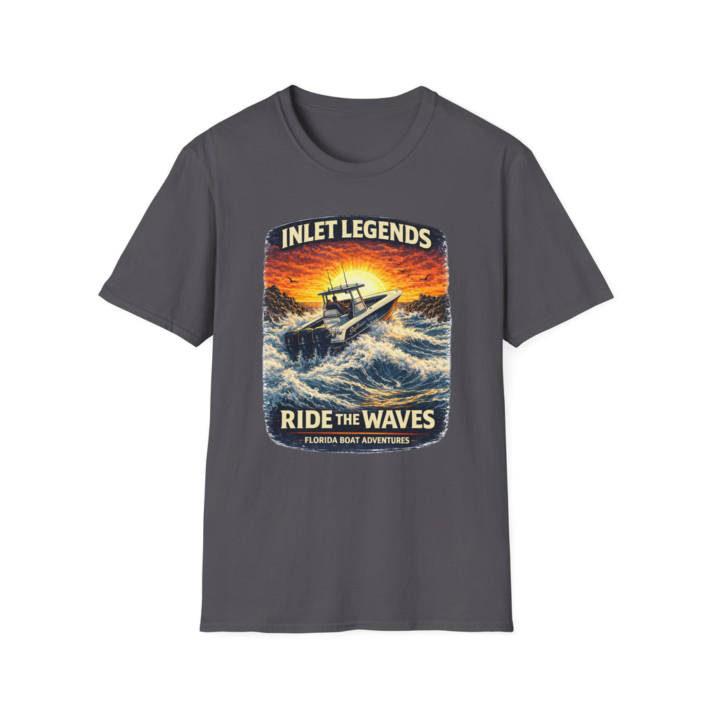 Inlet Legends Tee | Florida Boating & Offshore Fishing Shirt for Men | Gildan 6400 T-Shirt